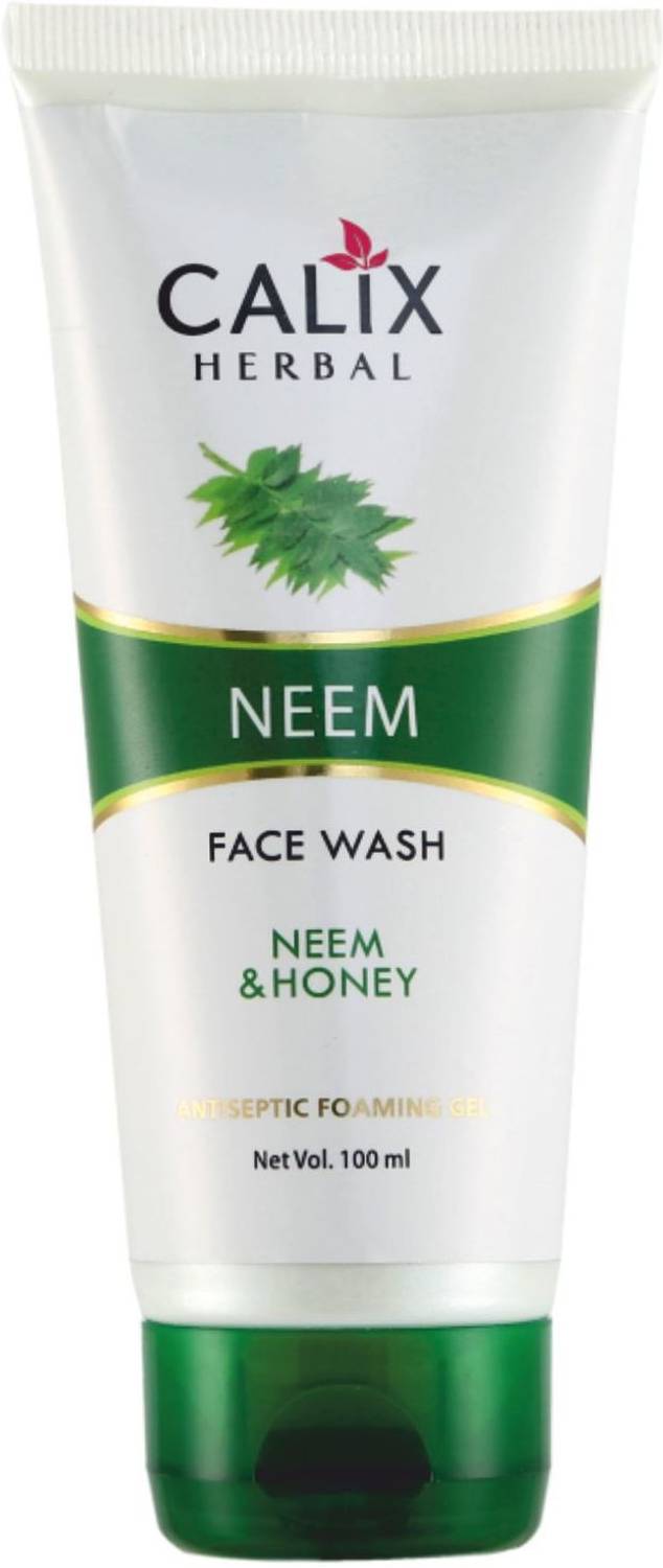 calix Herbal Organic & Ayurvedic Neem Helps To Control Acne, Pimples, Blemishes & Oil Control Ultra Purifying Enriched With Neem & Honey Suitable For All Skin Type Face Wash