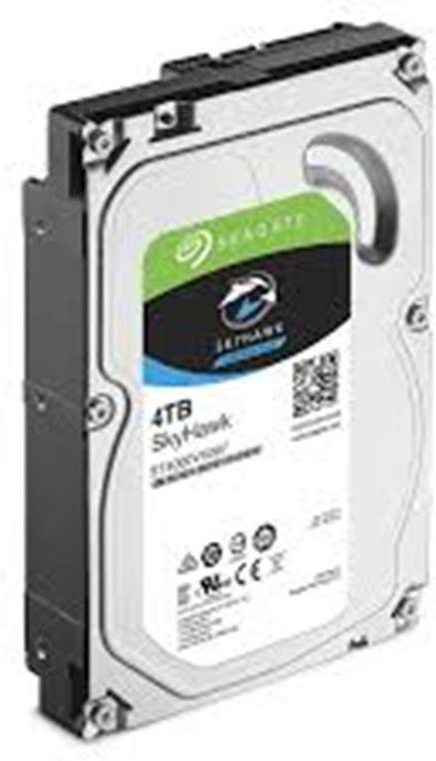 Image of Seagate SKYHAWK 4 TB Surveillance Systems, Servers, All in One PC's, Network Attached Storage, Desktop Silver SATA Internal Hard Disk Drive (HDD) (4 TB Surveillance Systems Internal Hard Disk Drive (ST4000VX007))