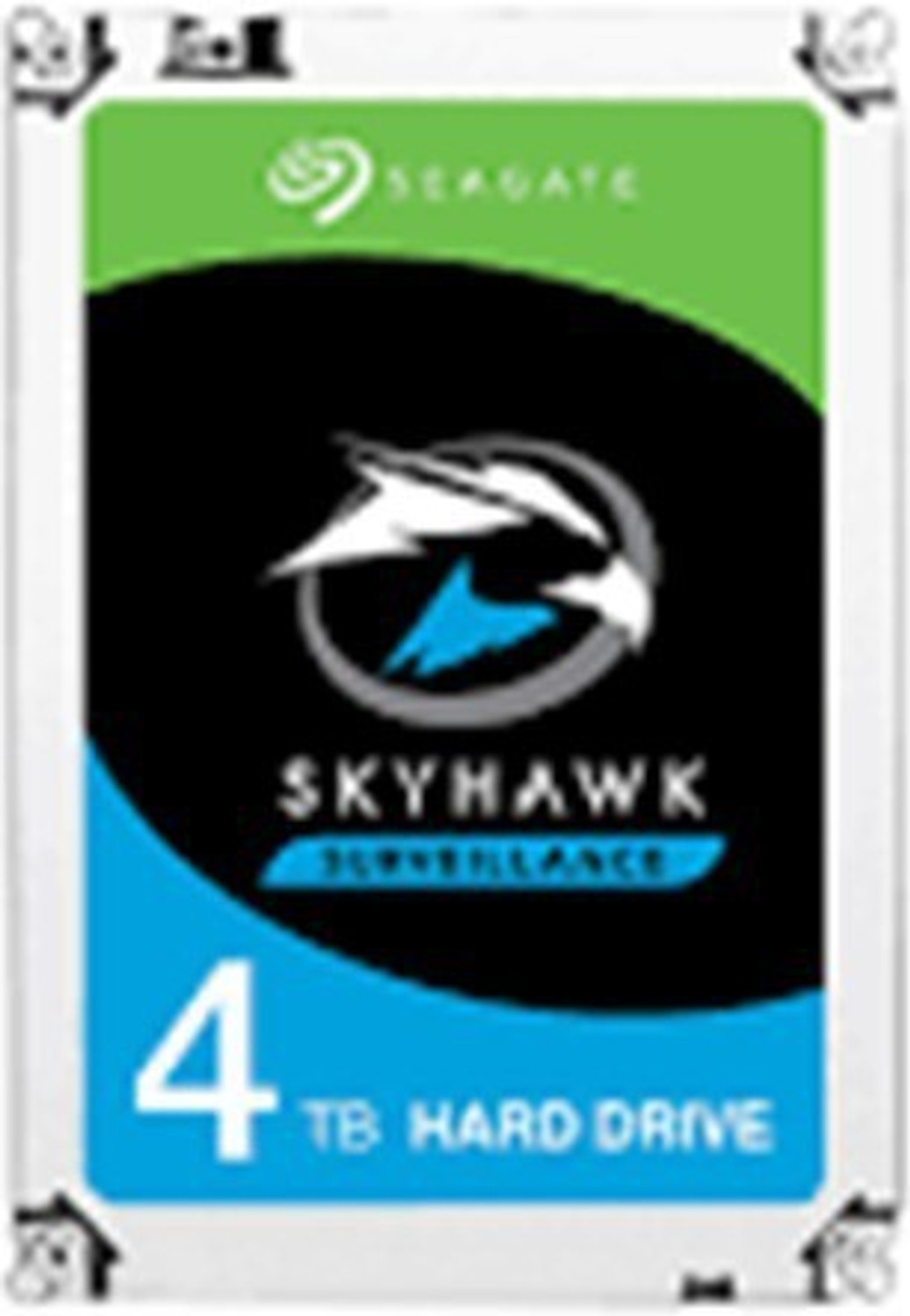 Image of Seagate SKYHAWK 4 TB Surveillance Systems, Servers, All in One PC's, Network Attached Storage, Desktop Silver SATA Internal Hard Disk Drive (HDD) (4 TB Surveillance Systems Internal Hard Disk Drive (ST4000VX007))