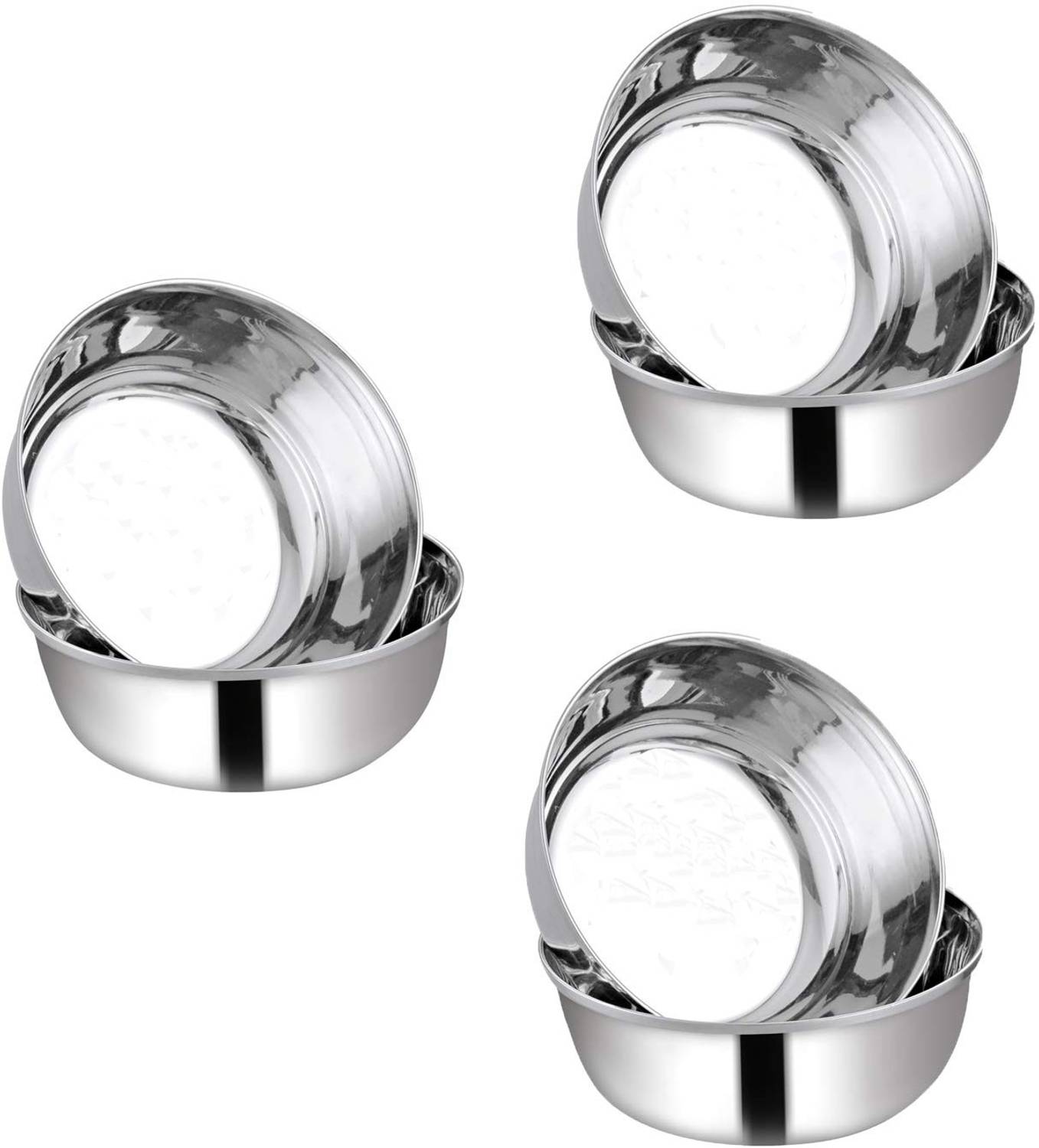 bartan hub Stainless Steel Serving Bowl Stainless Steel Bowl/Katori/Vati Set of 6 ( 200 ML , Dishwasher safe )