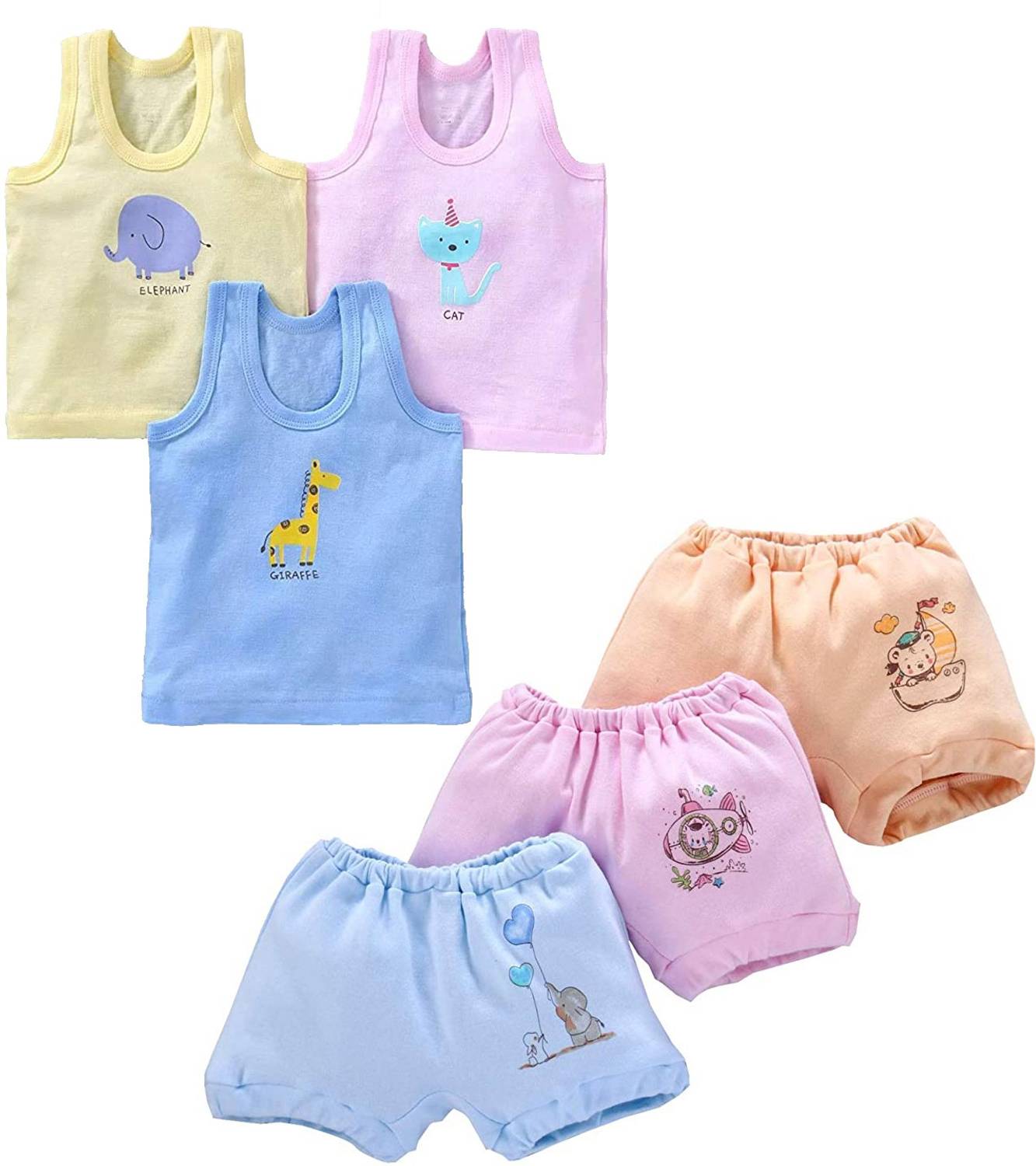 BABY LOOKS Vest For Baby Boys & Baby Girls Cotton
