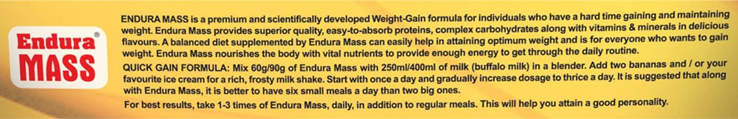 Image of Endura Mass Weight Gainers /Mass Gainers