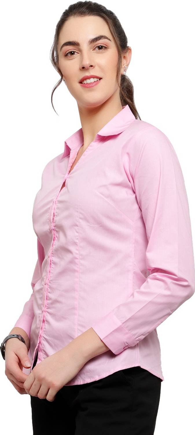 Blue Ronin Women Pink Formal Shirt - Image 3