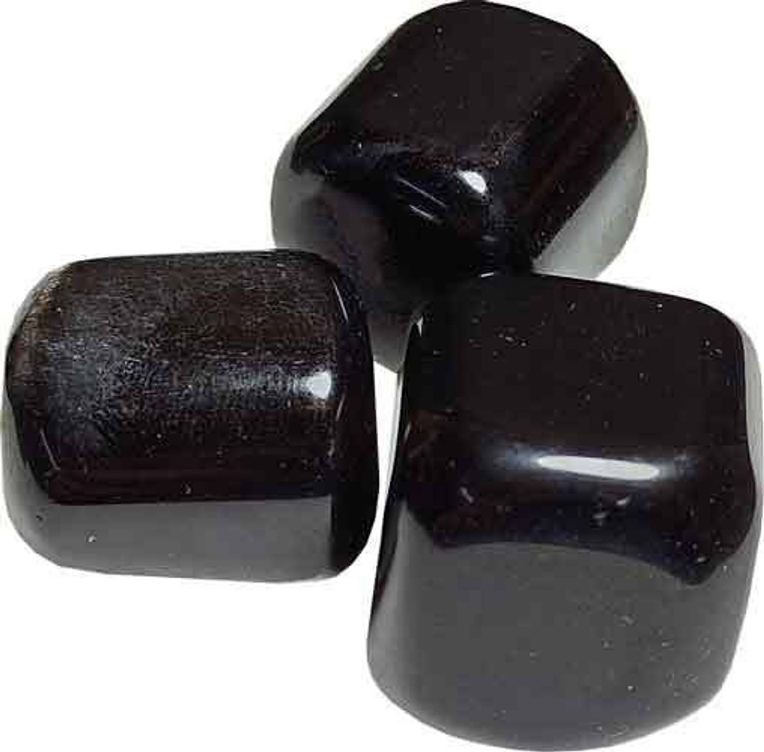 ALDOMIN Black Obsidian A+ 3 Pc Polished Rectangular Crystal Pebbles