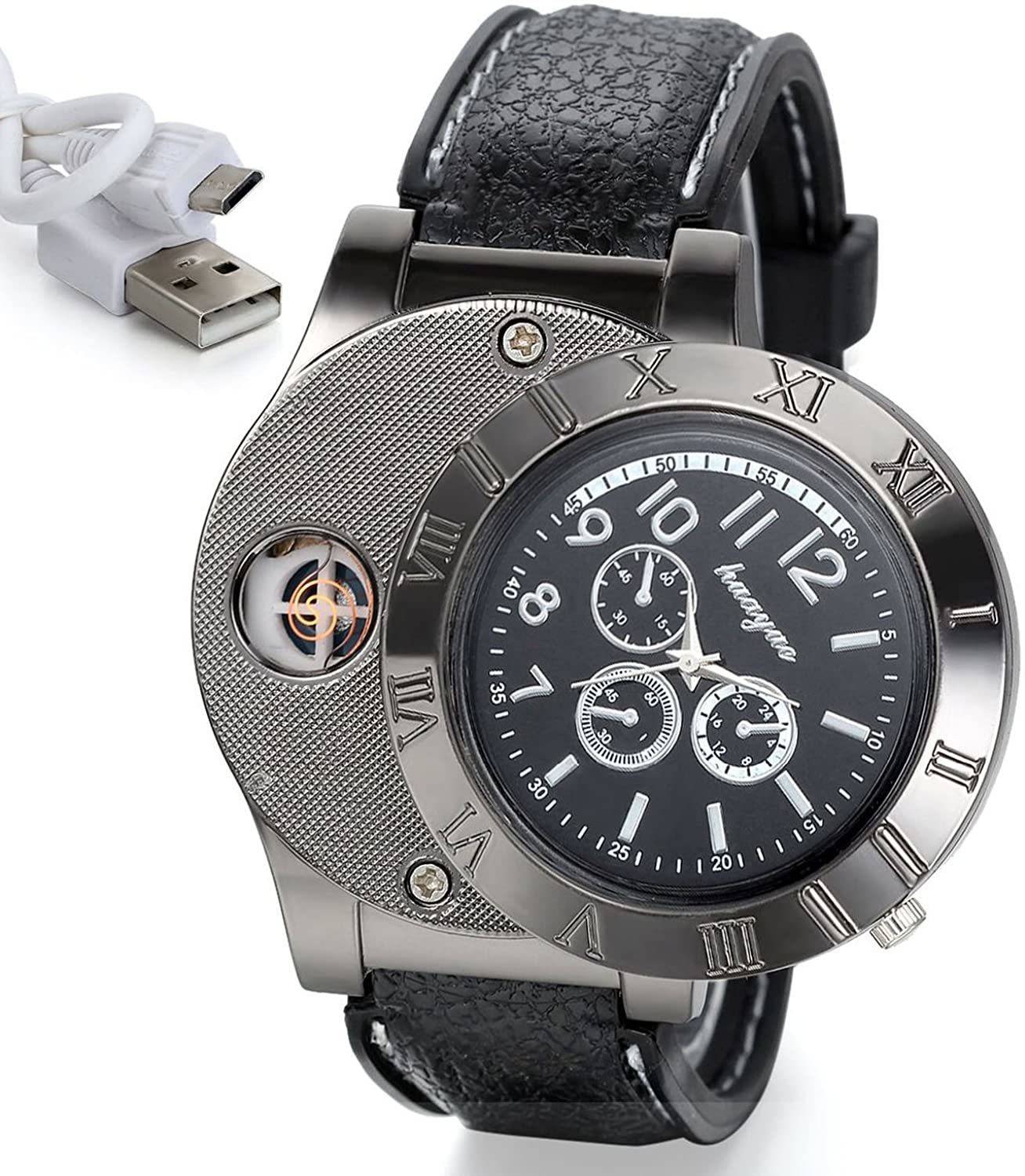 Play Run Men USB Rechargeable Cigar Lighter Watch - Image 1
