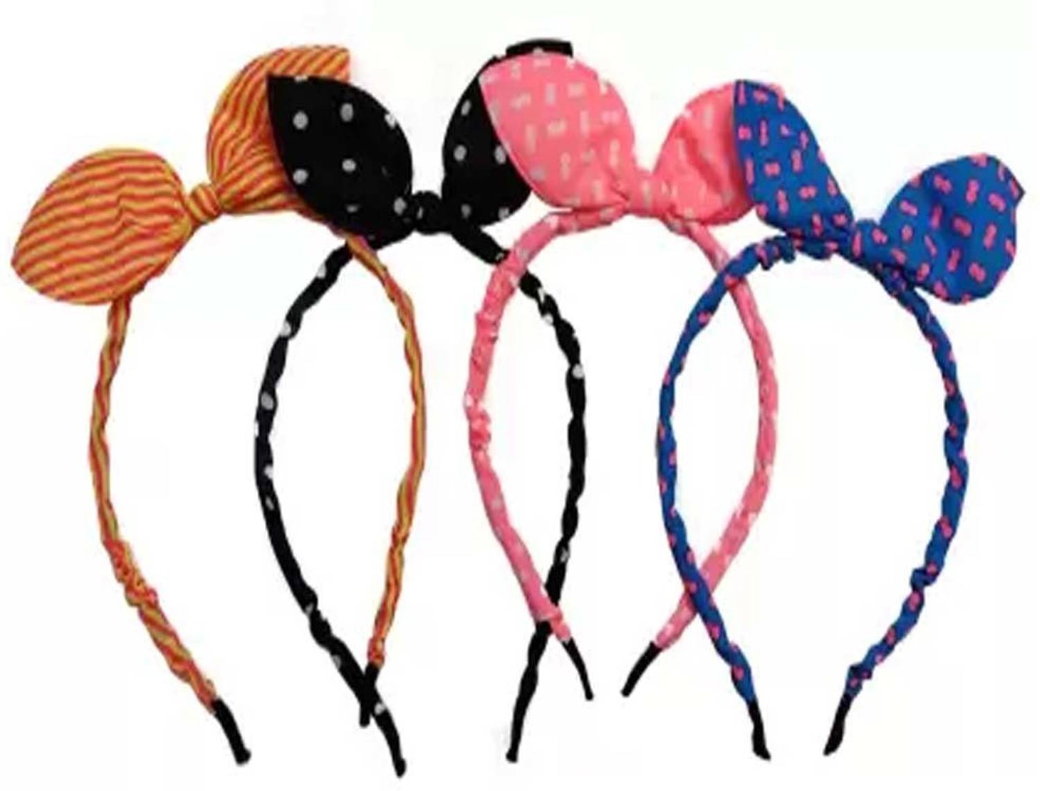 AIDMG Girls Fashion Multi-Coloured Bow Hairband Rabbit Ear Hair Band