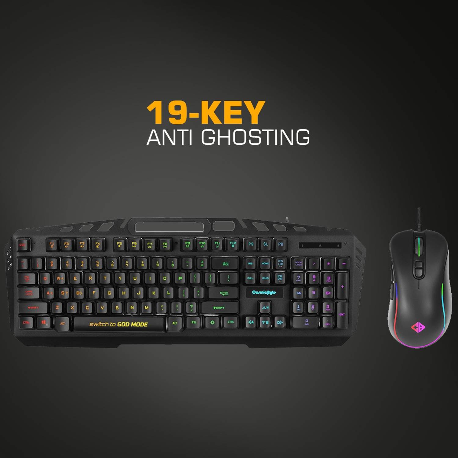 Cosmic Byte GKM-19 Dragon Fly RGB Keyboard - Image 4