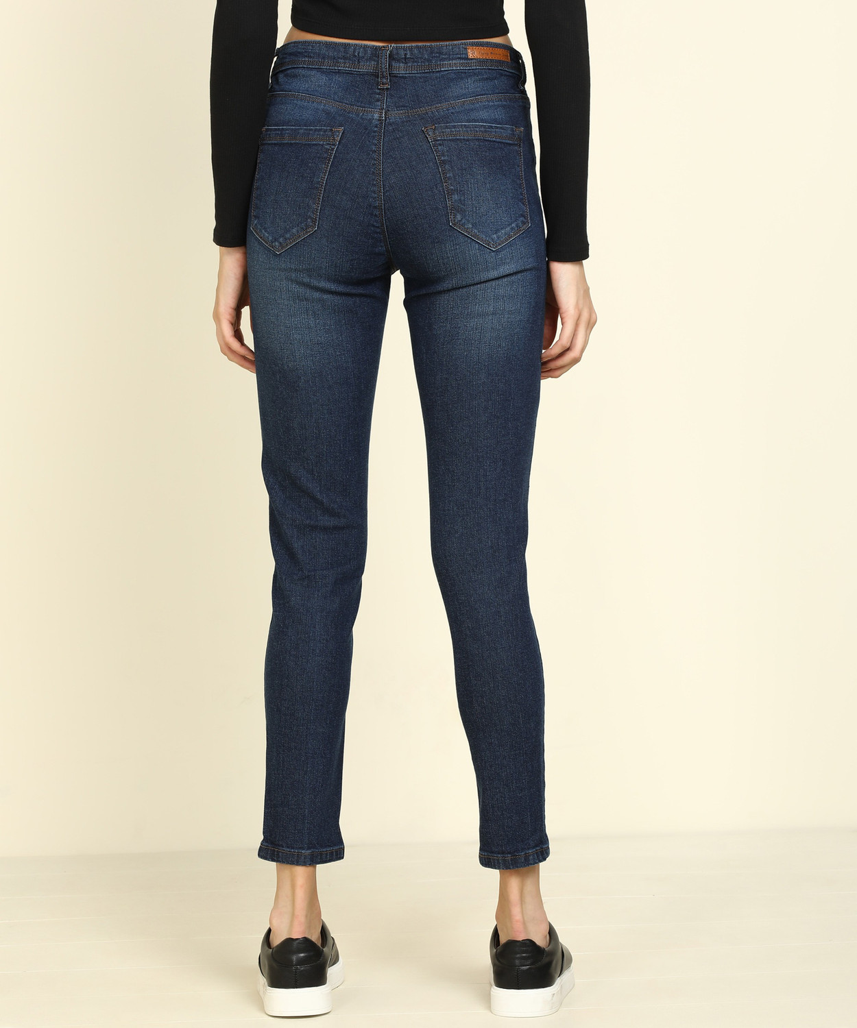 Image of FLYING MACHINE Super Skinny Women Blue Jeans