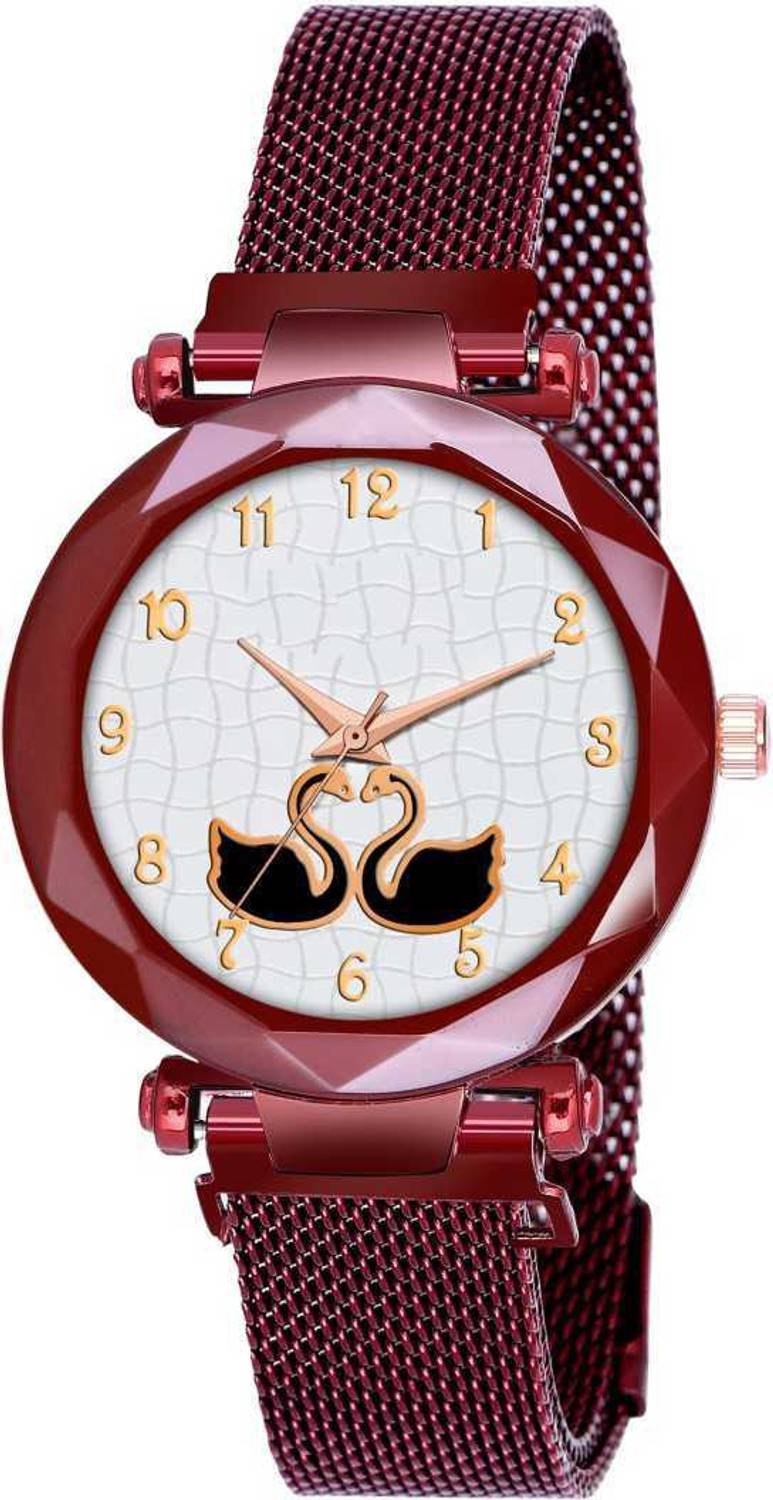 ILOZ RED RTY BRACELET STYLISH WATCH Analog Watch - For Girls
