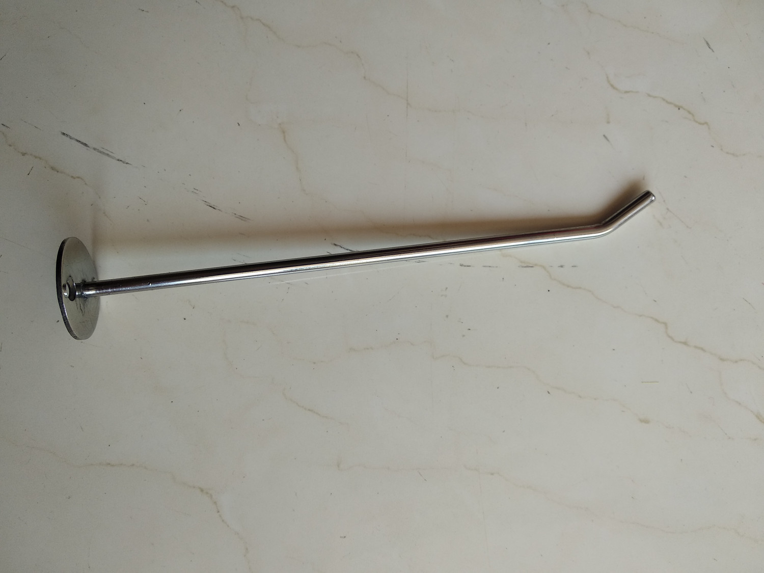 Image of Q1 Beads 12 Pcs 8 Inch (5 mm Rod) Stainless Steel Display Hook for Shop , Showroom , Supermarket , Boutique ,Mobile Shop - Heavy Duty with Hardware Fittings(8 Inches,5 mm Thick ,12 Pcs) Hook 1