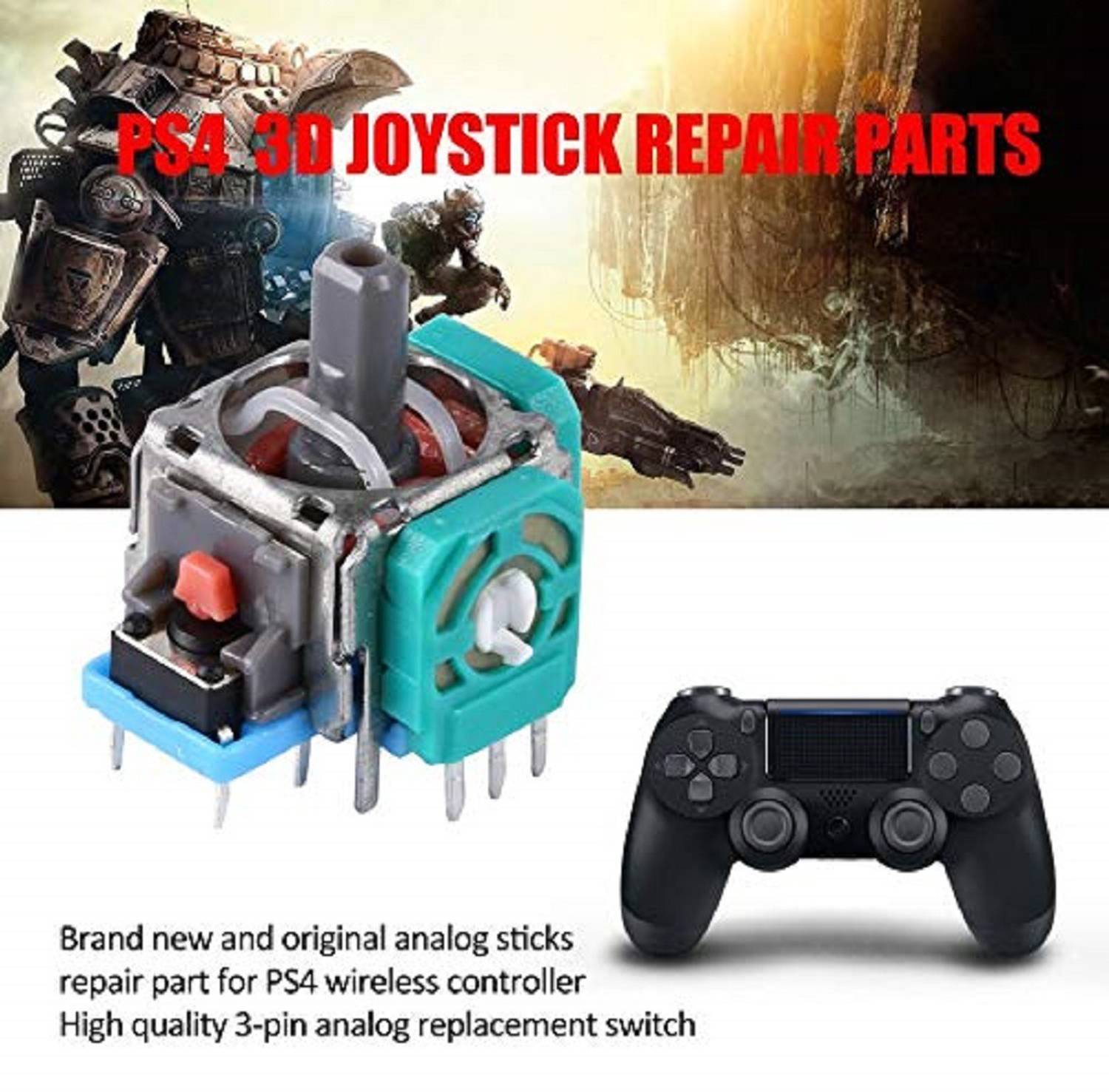 Tech Aura Analog 3D Joystick for PS4 Wireless Controller Gaming