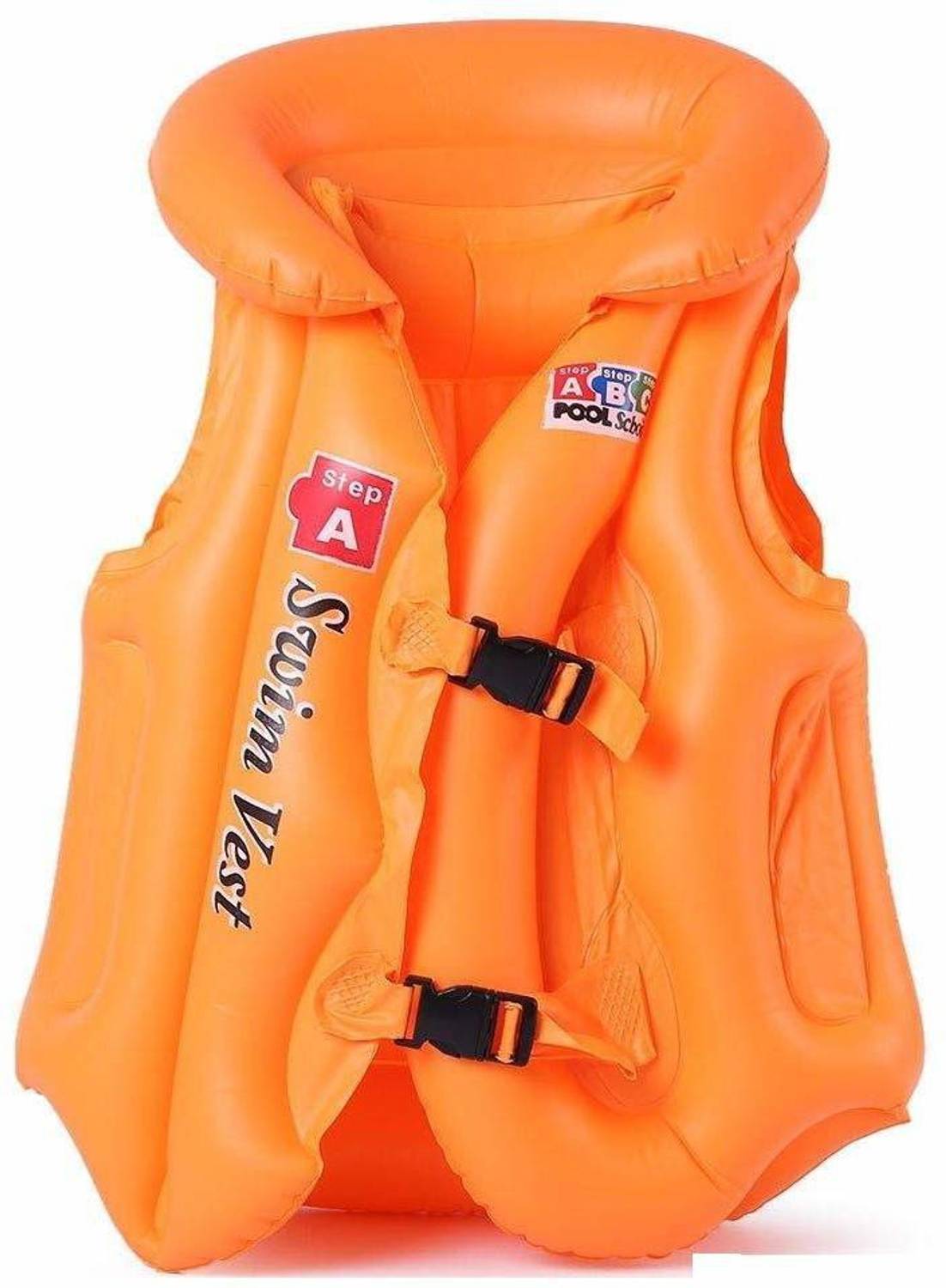 Bloriza Swimming Vest Jacket for Kids Inflatable Swimming Vests (Multicolor) Swim Floatation Belt