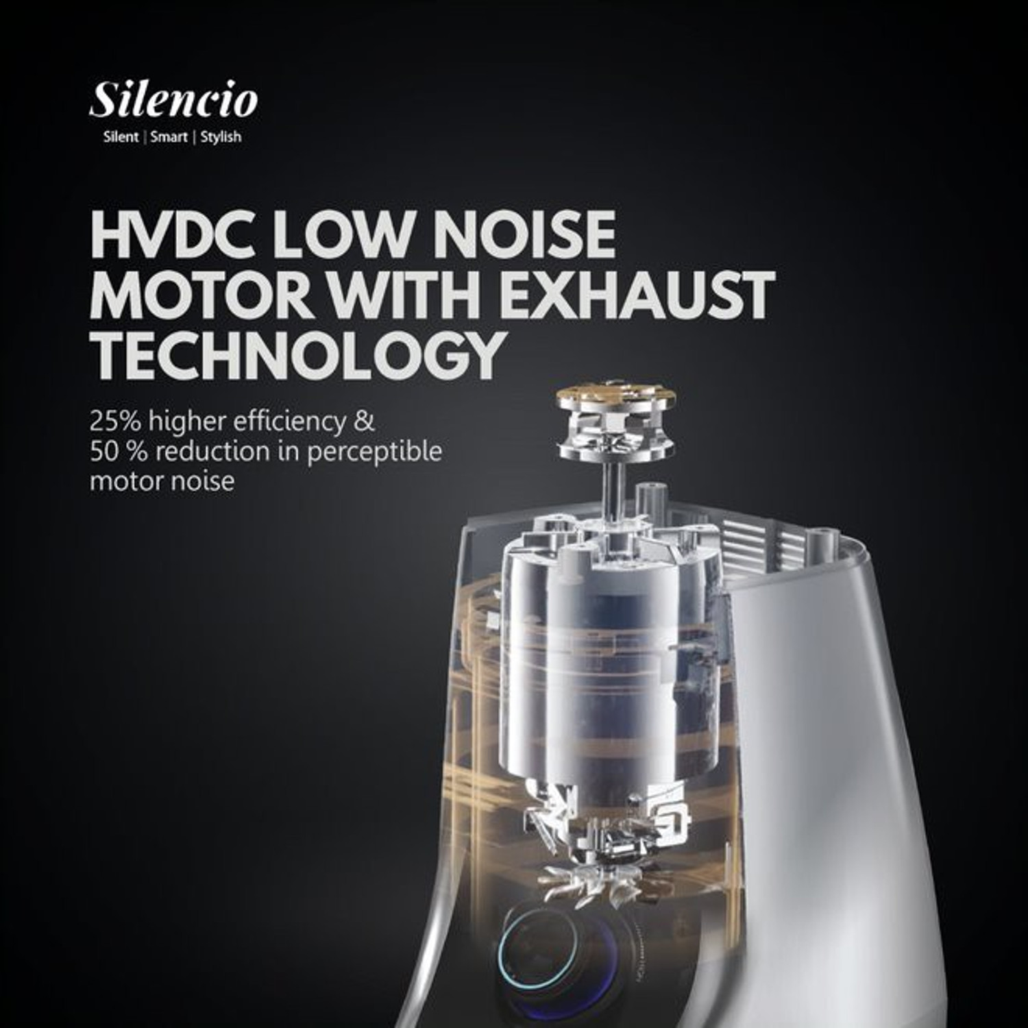Image of HAVELLS Silencio Low Noise 500 W Mixer Grinder 4 Jars (Grey & Black)