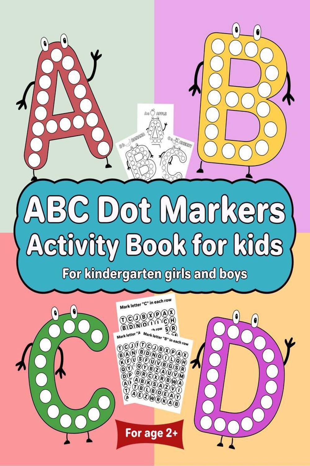 ABC Dot Markers Activity Book for kids for kindergarten girls boys