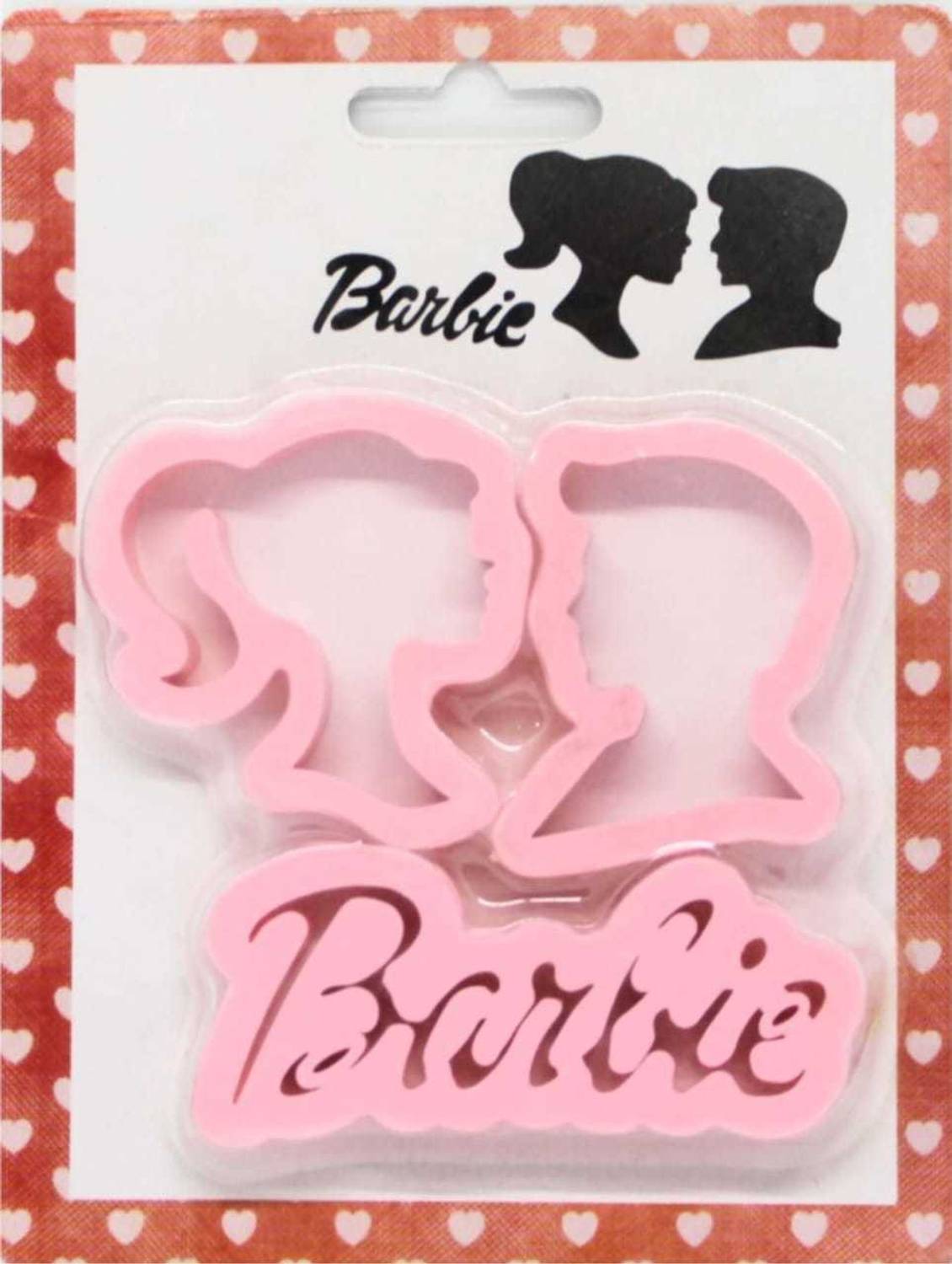 Bakingequipment Barbie Cartoon Characters Cookie Cutters,3-Pieces,Transparent Cookie Cutter