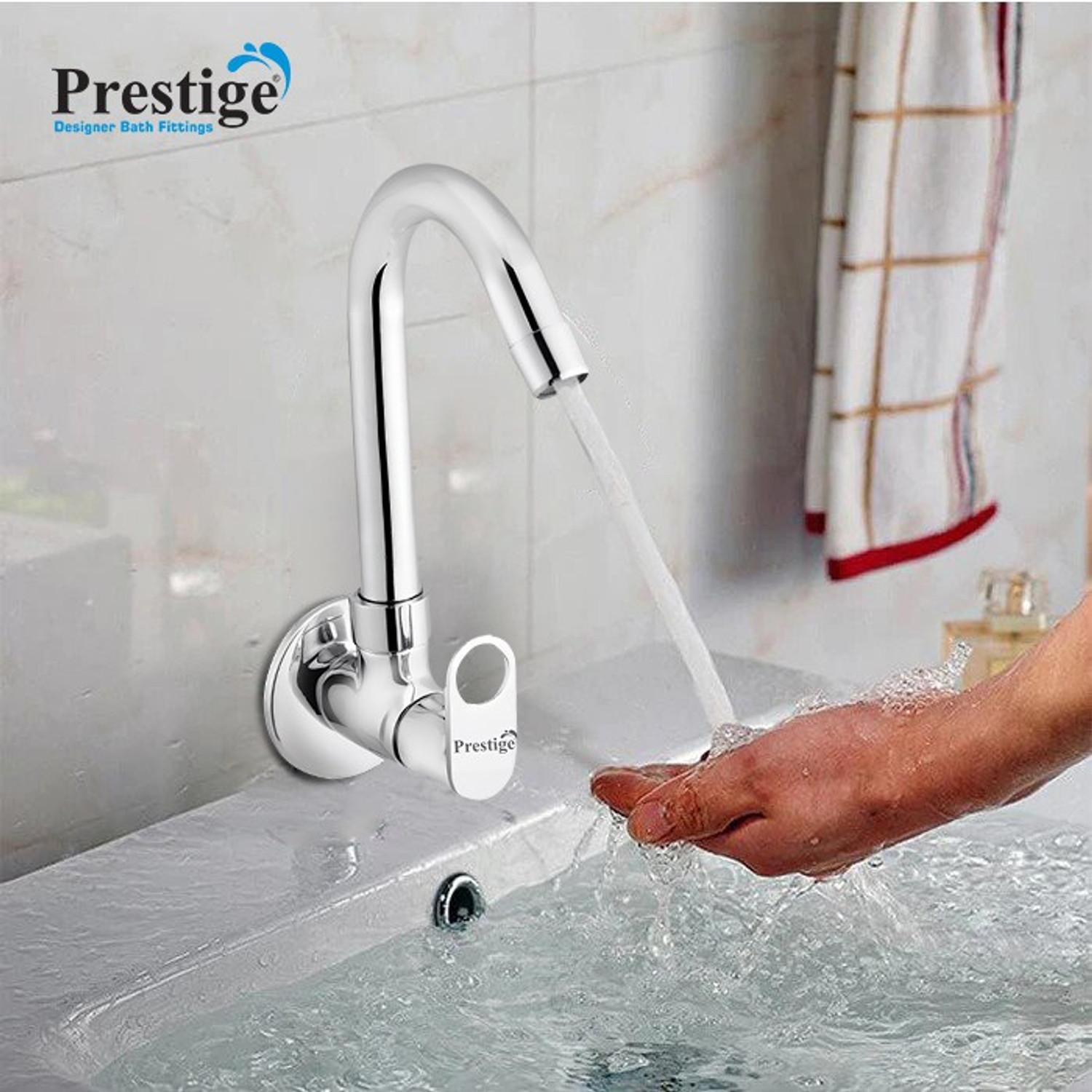 Image of Prestige Prime Sink Cock-Pack Of 2 (New) Spout Faucet