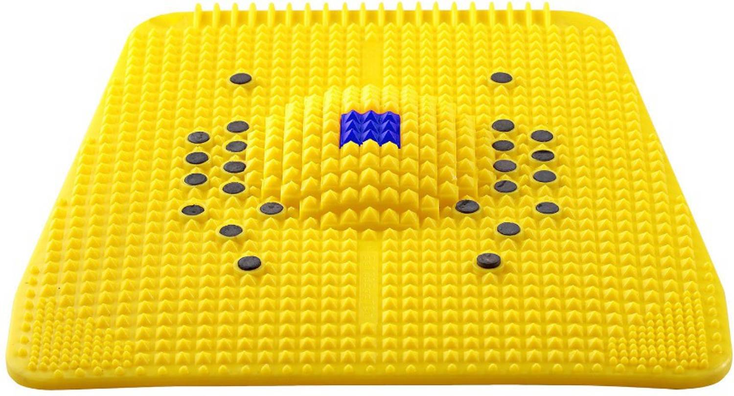Acufit MAT111 Acupressure Mat Relieve Stress Pain Acupuncture Massager Yellow 10 mm Massager