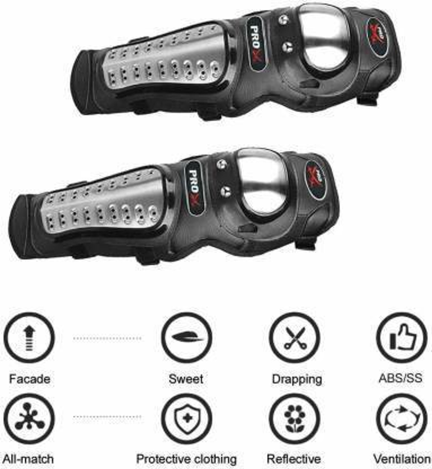 Image of IMAD TRADING Knee Guard, Elbow Guard Free Black