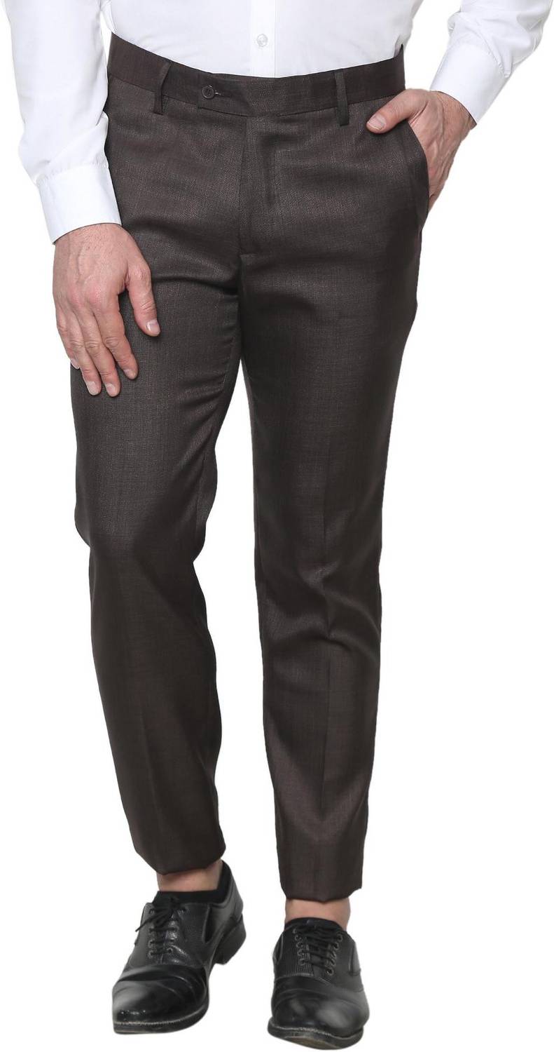 AD & AV Regular Fit Men Brown Trousers