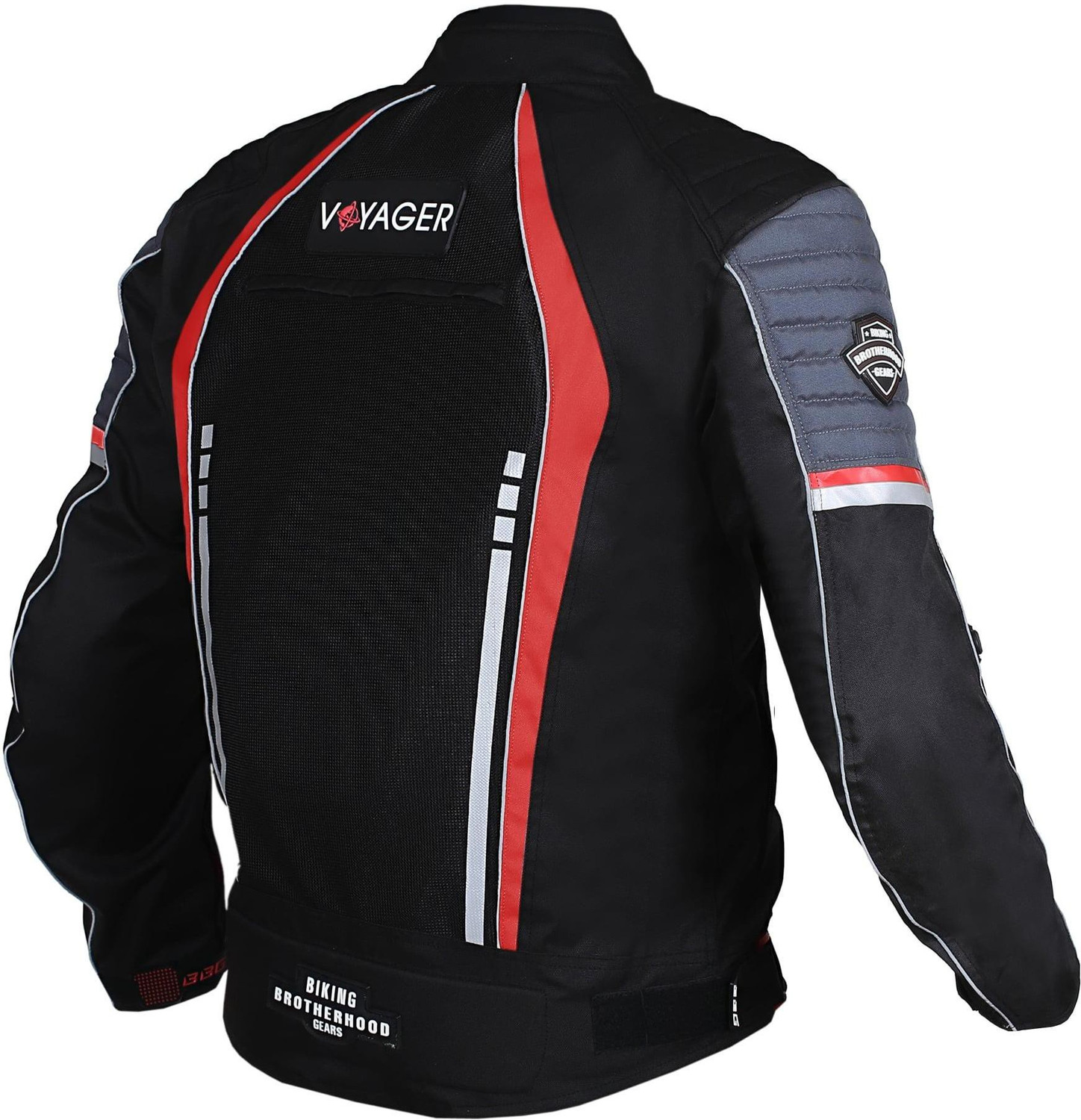 Image of BIKING BROTHERHOOD BBG0089 Riding Protective Jacket (Red, Black, L)
