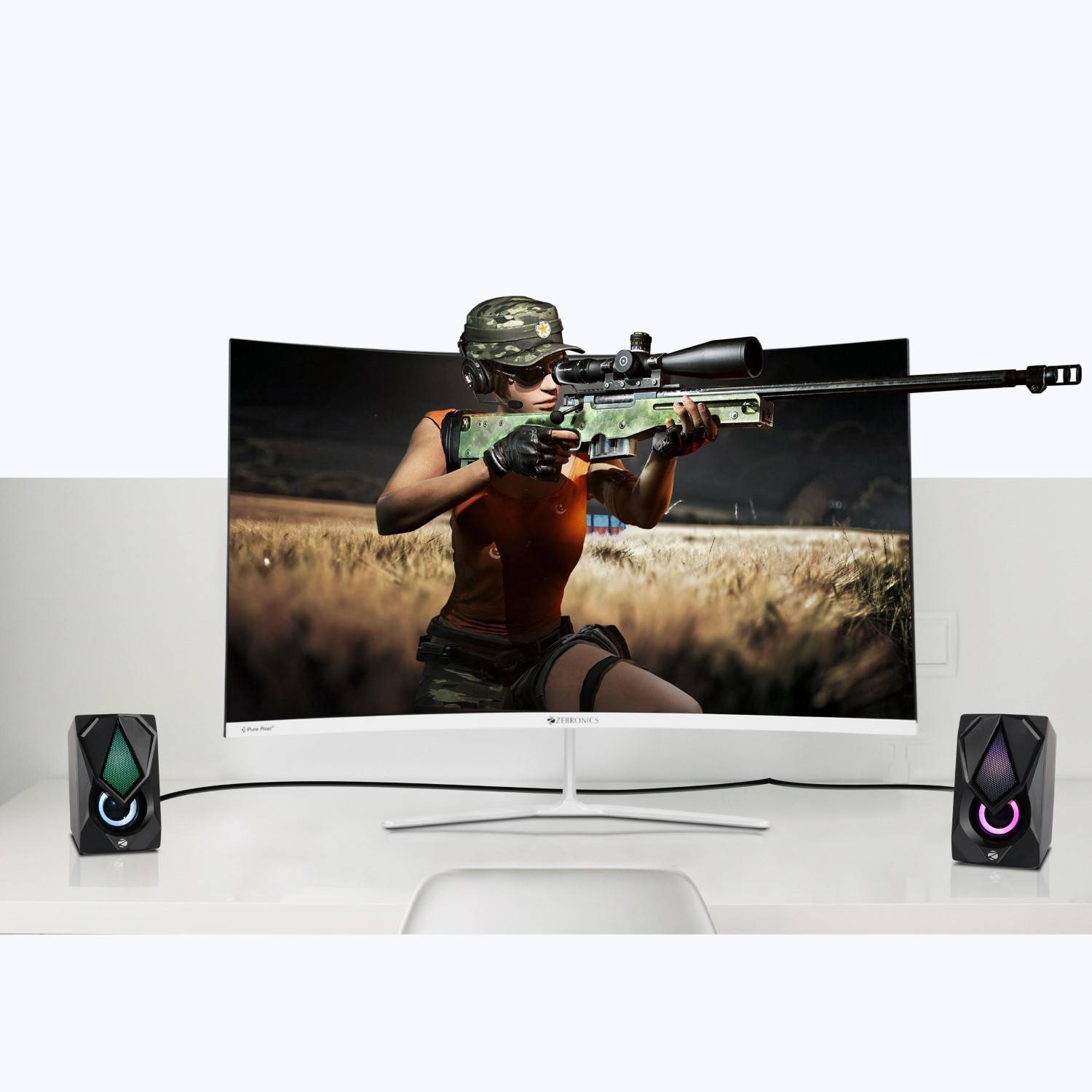 ZEBRONICS WARRIOR II 10W USB Speaker with LED Lights - Image 5