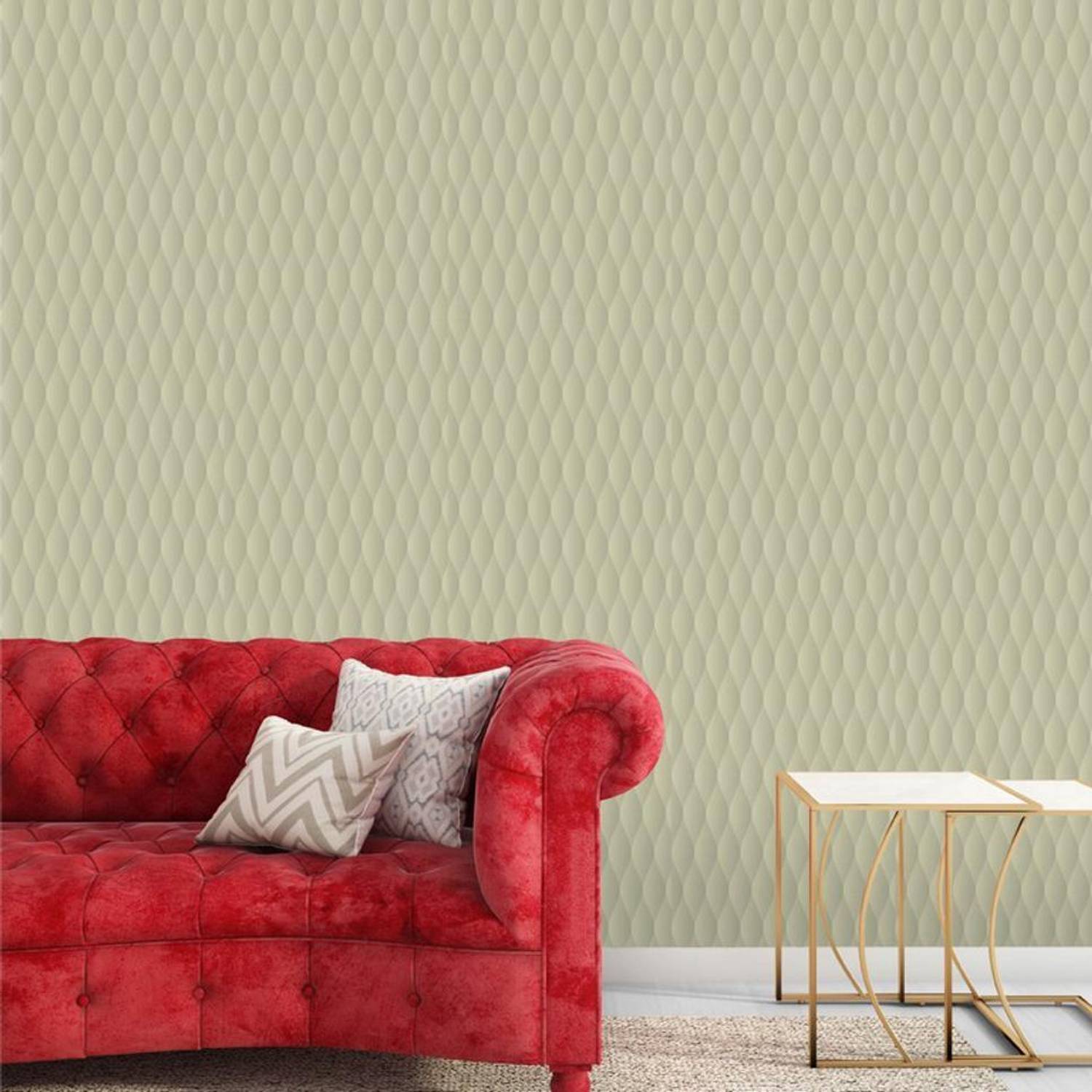 Asian Paints 45 cm EzyCR8 P&S 3D Wallpapers Seamless Textures - Flax Yellow Sticker Removable Sticker