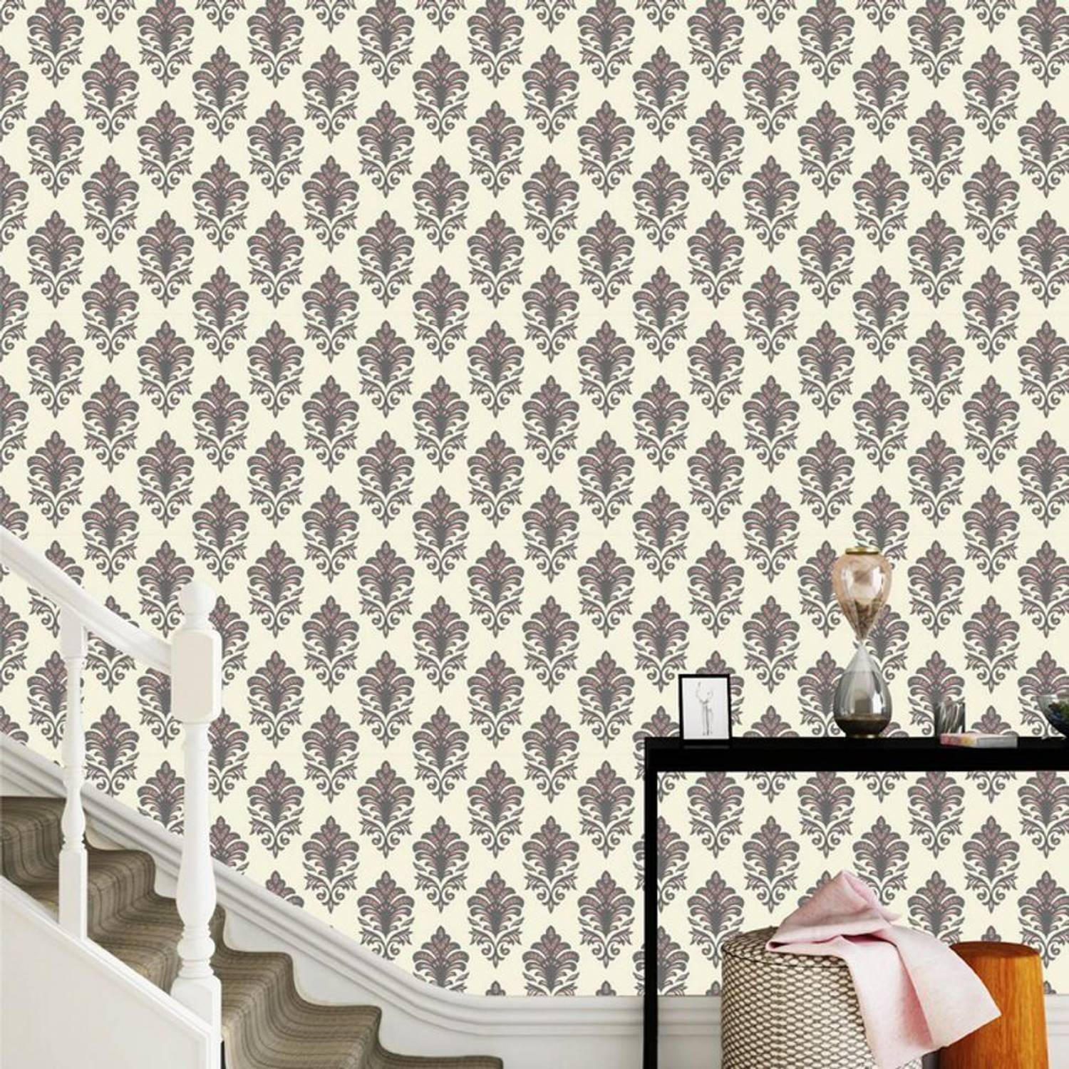 Asian Paints 45 cm EzyCR8 P&S Ornate Simple Victorian Sticker Removable Sticker