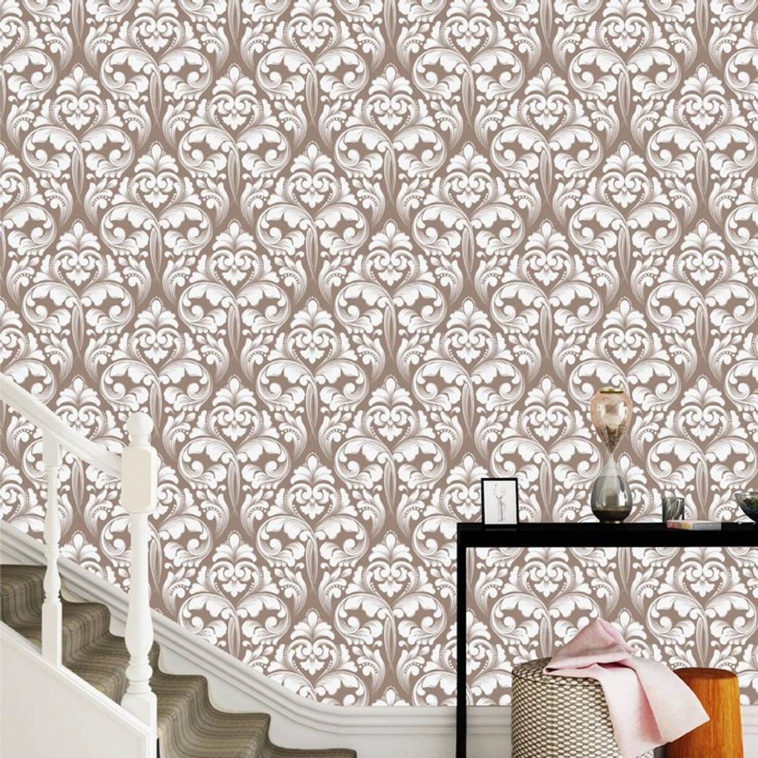 Asian Paints 45 cm EzyCR8 P&S Ornate Victorian Motifs Sticker Removable Sticker
