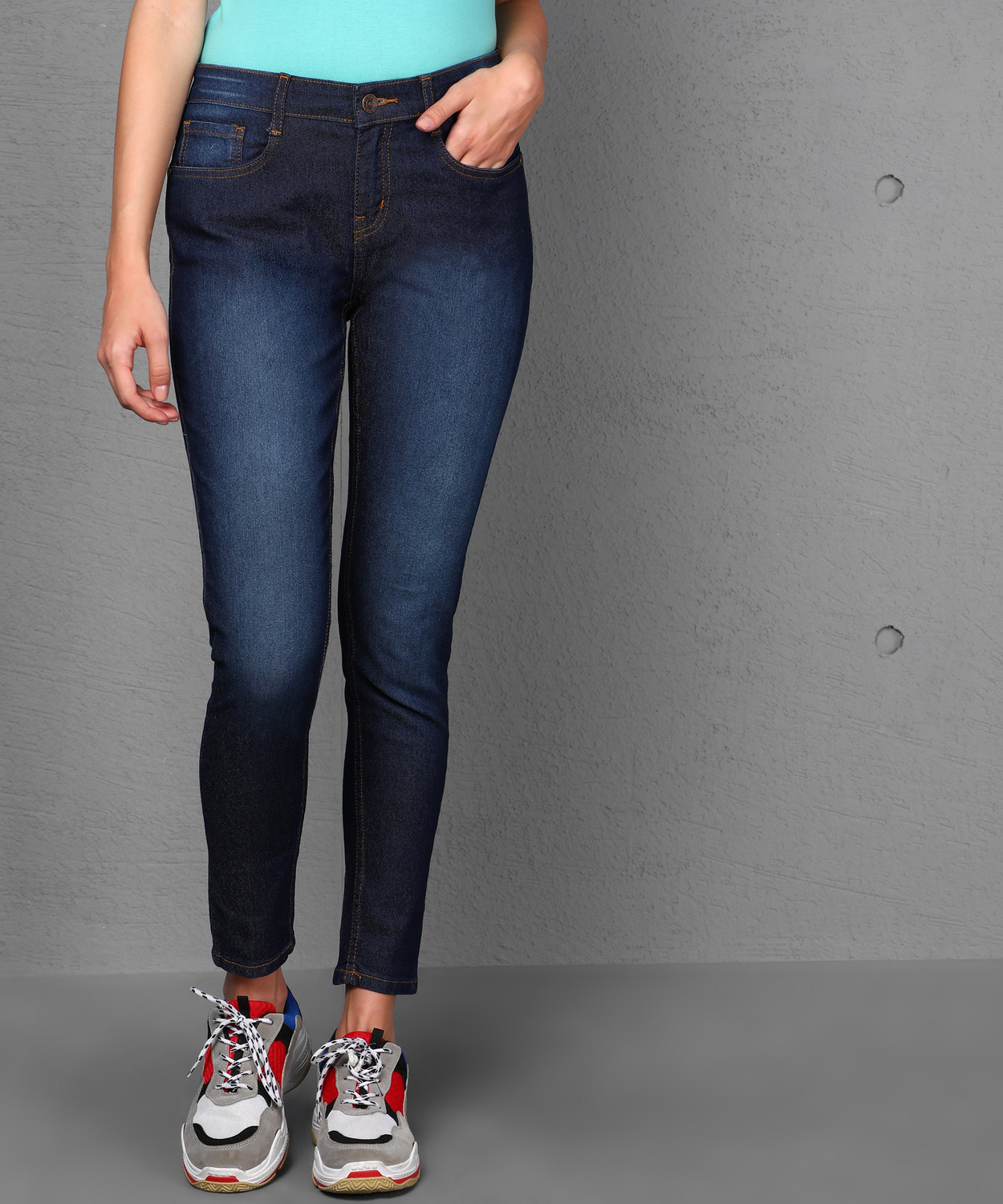 Image of METRONAUT by Flipkart Skinny Women Blue Jeans