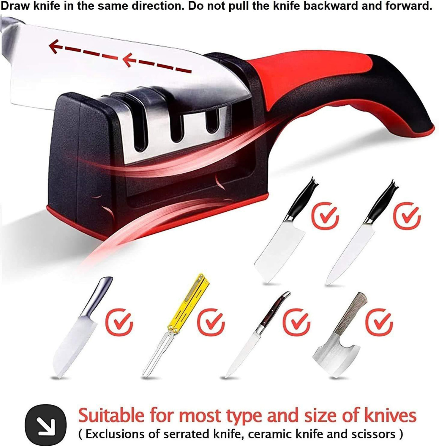Image of RABBONIX Manual Knife Sharpener Knife Sharpening Steel