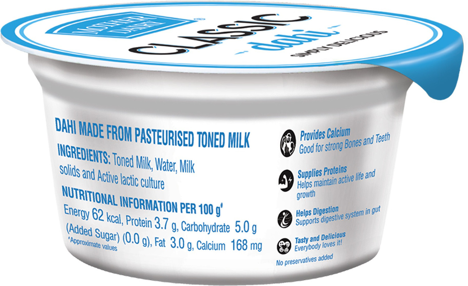 Image of MOTHER DAIRY Classic Plain Curd