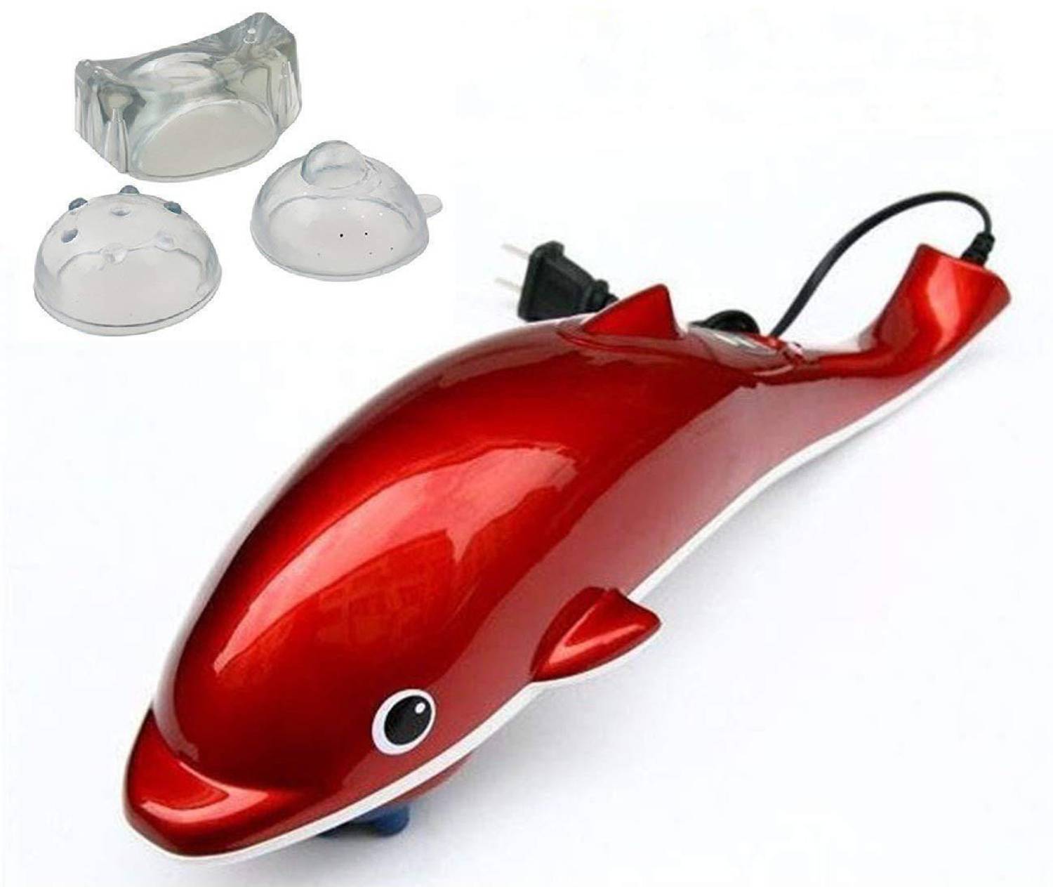 WAKTORO Dolphin Fish SK1011 Dolphin Fish Handheld Massager Machine with  Vibration, Magnetic, Far Infrared Therapy to Aid in Pain and Stress Relief  For Men and Women big size power source from directly
