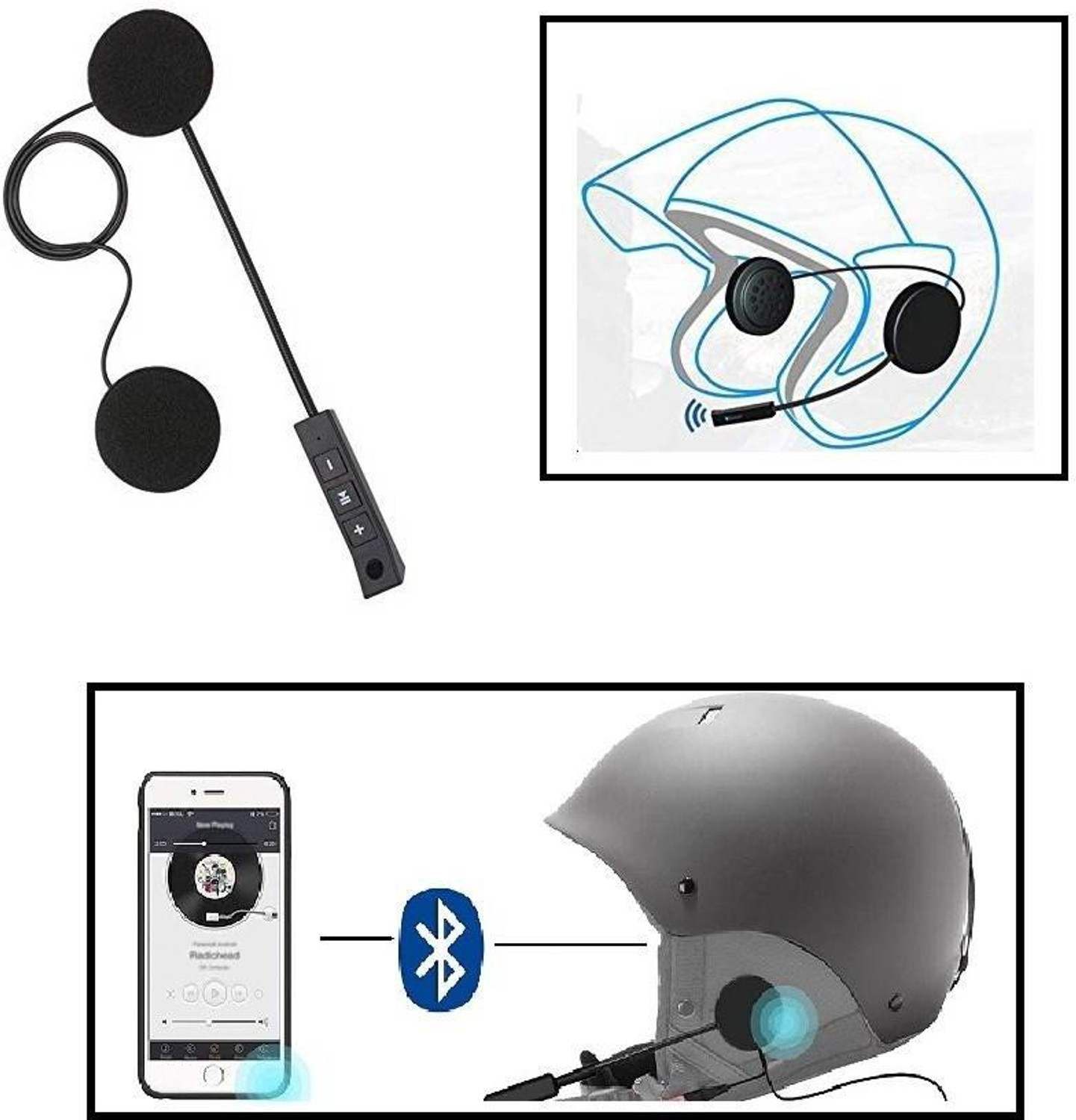 Image of Pa SMART HELMET BLUETOOTH WITH MIC-01 Bluetooth