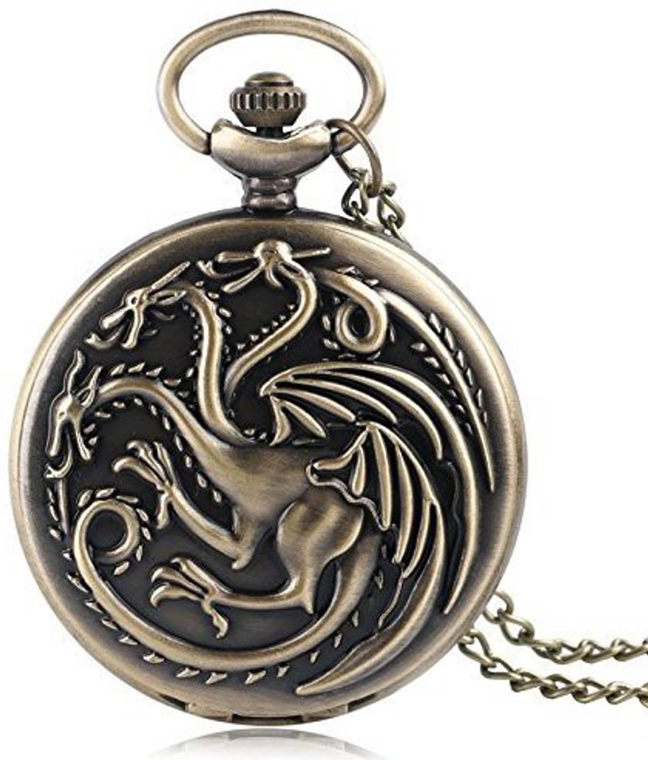 Arkanum Game of Thrones GOT House Targaryen Pocket Watch Keychain Key Chain