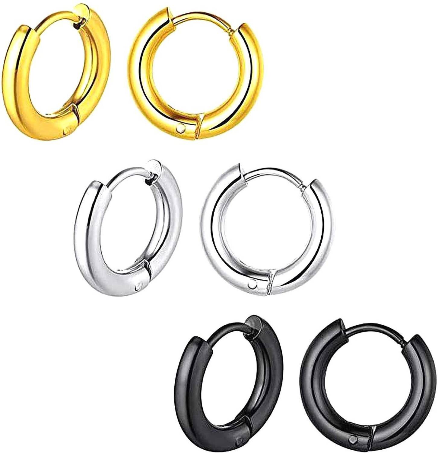 Miami Fashion Jewellery Metal Stud Earring