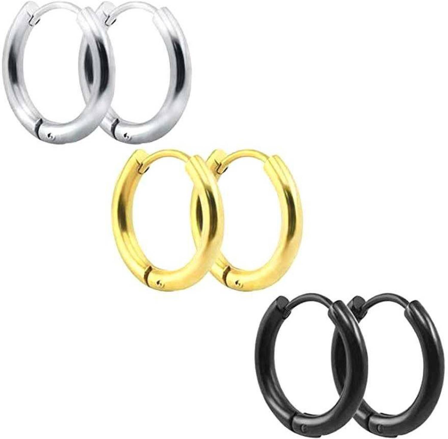 Miami Fashion Jewellery Metal, Stainless Steel, Alloy Earring Set