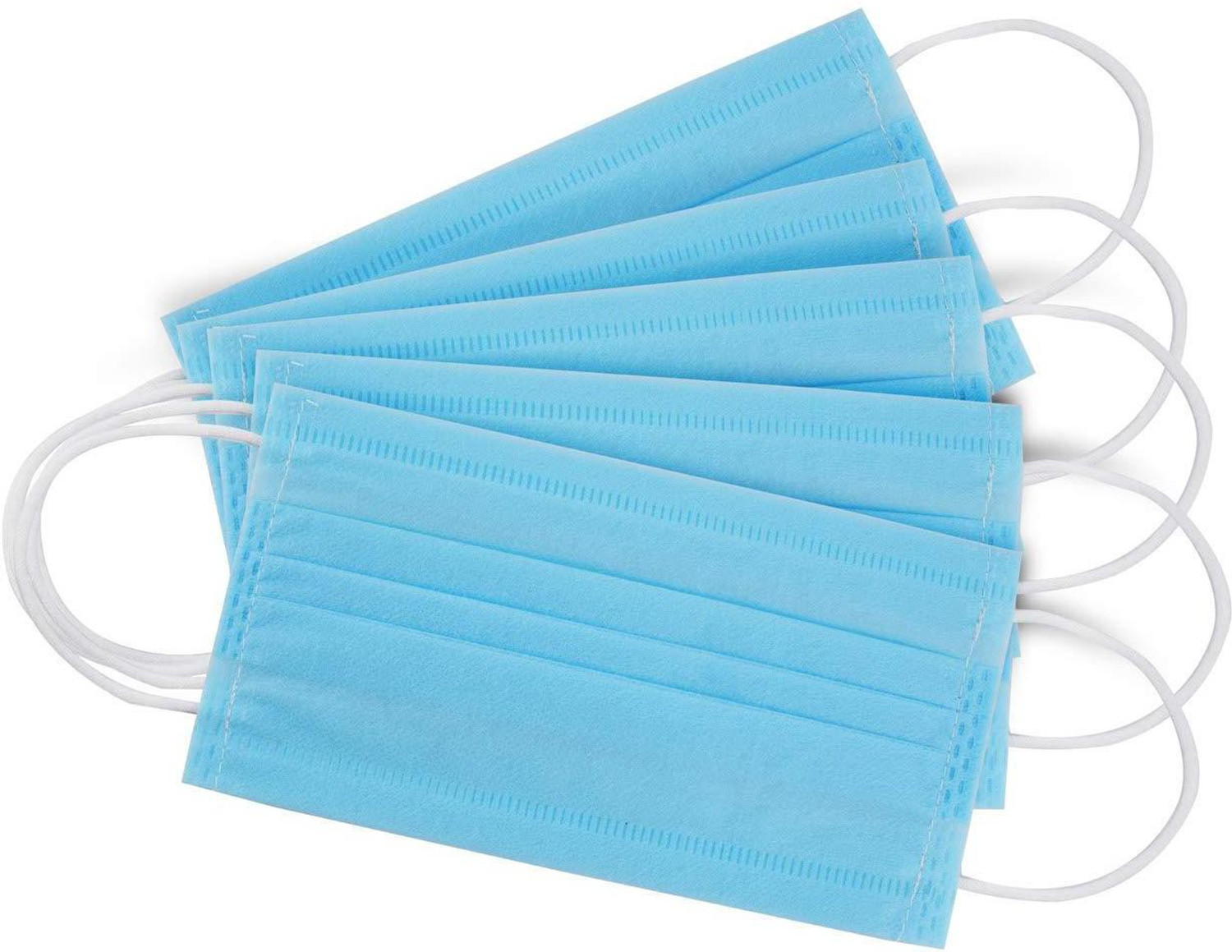 Image of BSRCARES 3 Ply Protective Face Mask, BFE >95% & PFE >90%,ISI,BIS,CE & ISO 9001:2015 Certified, Tested by SITRA, Complies to ISI Level 2 & EN14683 Type IIR, Premium Mask For Men and Women 3 Ply Surgical Disposable Face Mask With Thick Melt Blown (SMMS) Filter, Anti-Pollution, Anti-Virus, Anti-Bacteria Mask with Nose Clip, Comfortable Earloops, and Skin Friendly, BSPFM Water Resistant Surgical Mask With Melt Blown Fabric Layer (Blue, Free Size, , 3 Ply) Surgical Mask With Melt Blown Fabric Layer (Blue, Free Size, , 3 Ply) Water Resistant Surgical Mask With Melt Blown Fabric Layer Surgical Mask With Melt Blown Fabric Layer (Free Size, Pack of 300, 3 Ply)