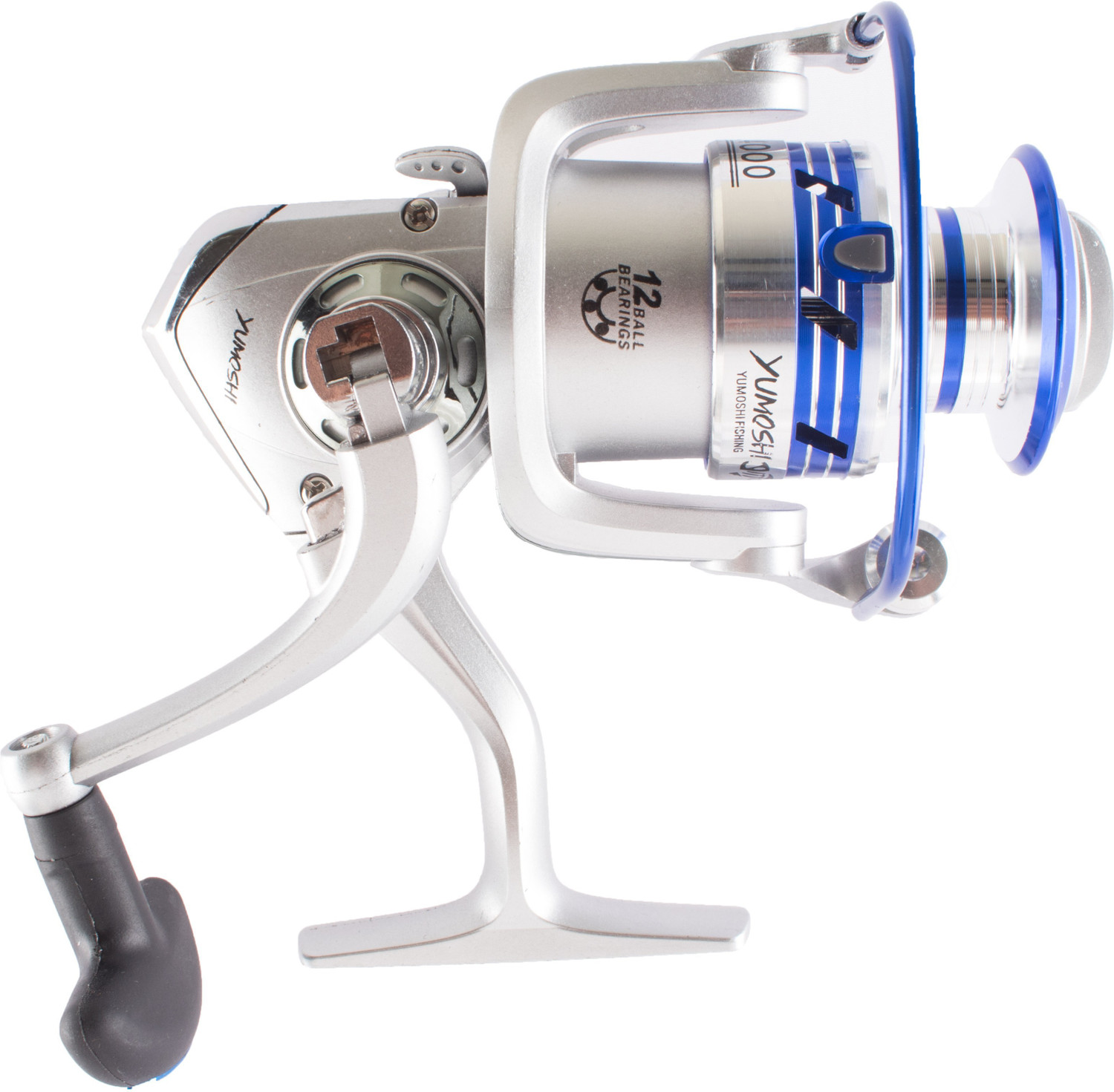 Image of Hunting Hobby Fishing Spinning Reel with Exchangeable Handle AL6000,12BB (Spin)