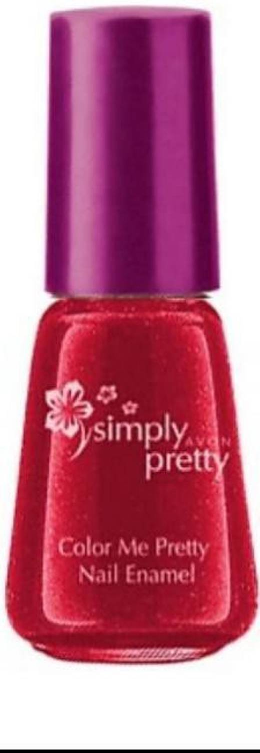 AVON simply pretty colour me pretty nail enamel cherry red cherry red