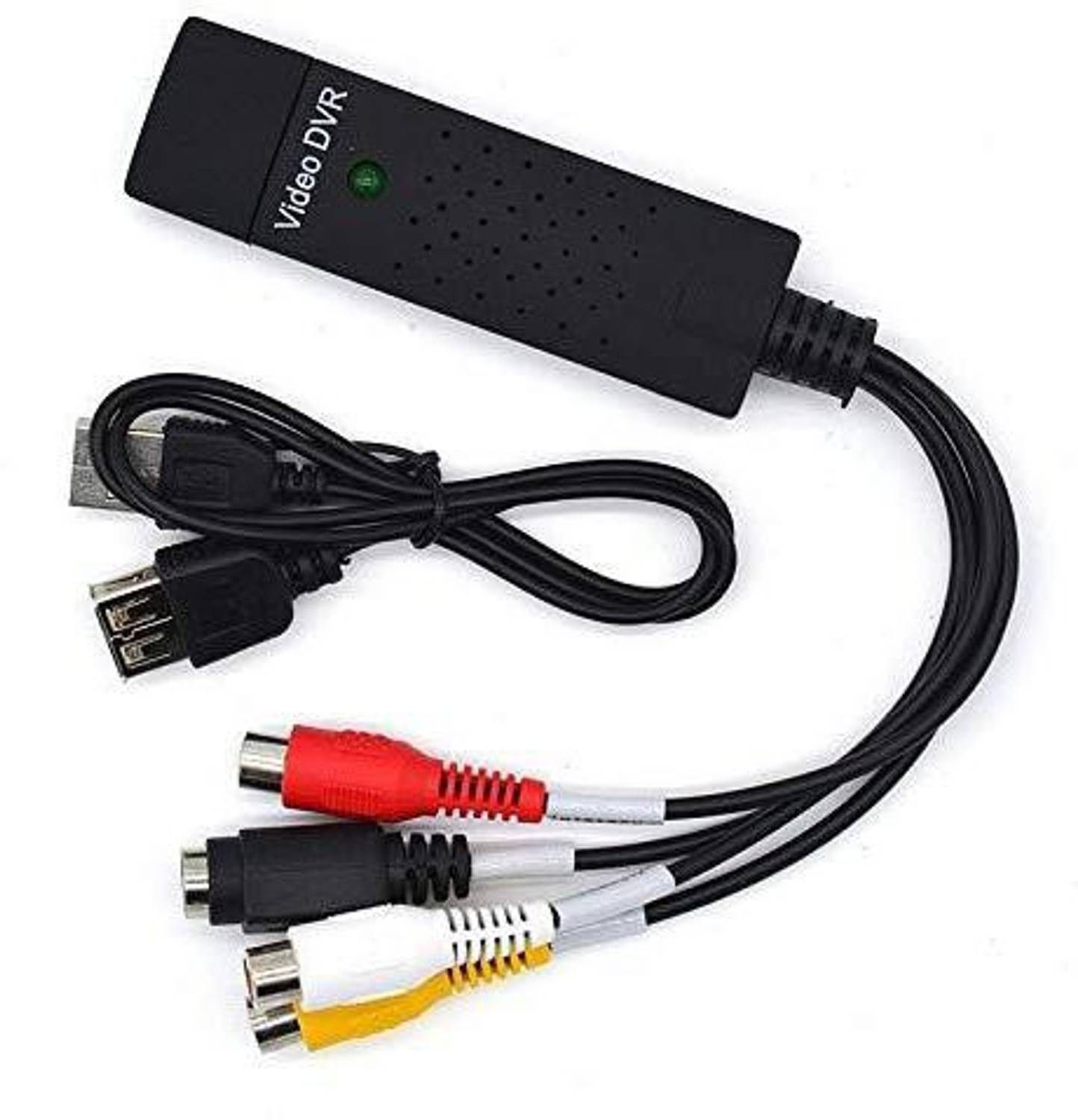 TERABYTE TV-out Cable USB 2.0 Easycap Audio and Video Capturing Device Directly from TV Dc60 Tv DVD VHS Video Adapter Capture Card Audio Av Capture Support Windows Xp/7/Vista With Attach Setup Link