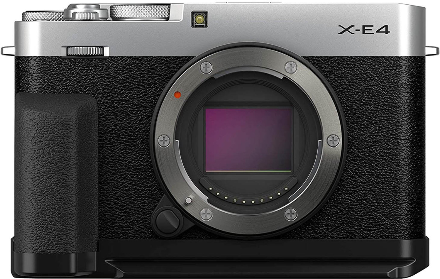 Image of FUJIFILM X-Series X-E4 Mirrorless Camera Body with Accessories - Metal Hand Grip (MHG-XE4) and Thumb Rest (TR-XE4)