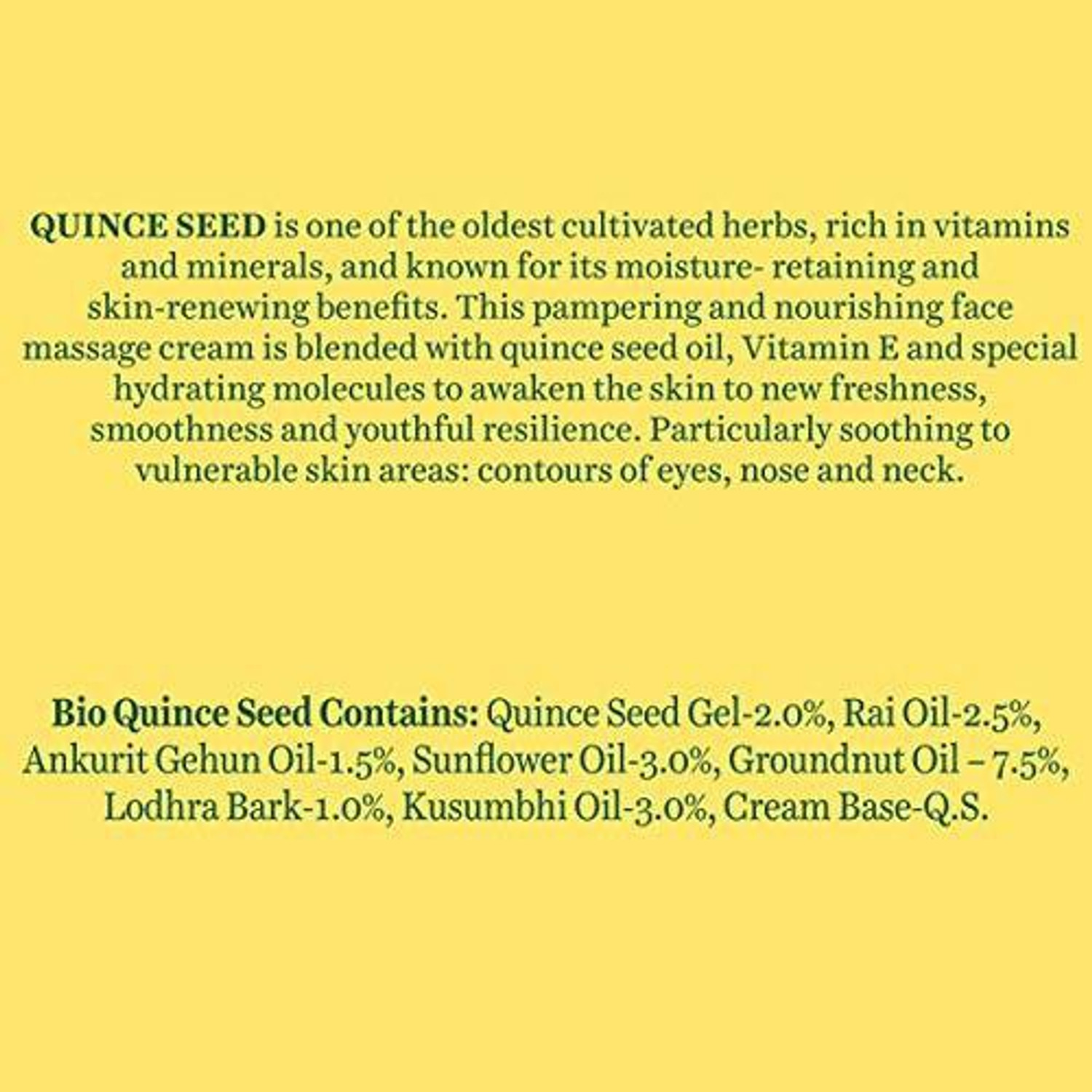 Image of BIOTIQUE Bio Quince Seed Nourishing Face Massage Cream For Normal To Dry Skin, 50G (50 g)
