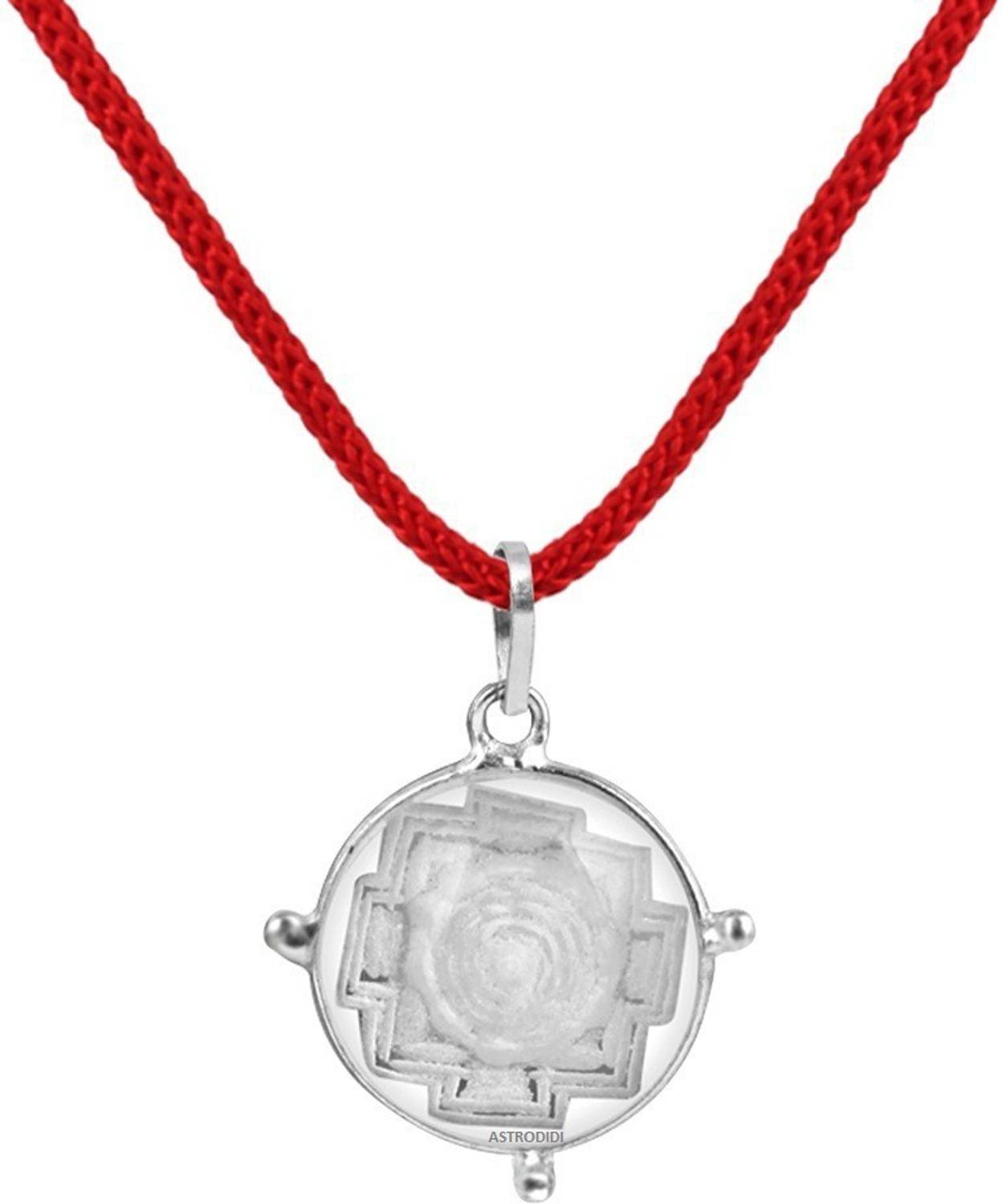 3SIX5 Crystal Shree Yantra / Sphatik Shree Yantra Pendant Crystal Stone Pendant