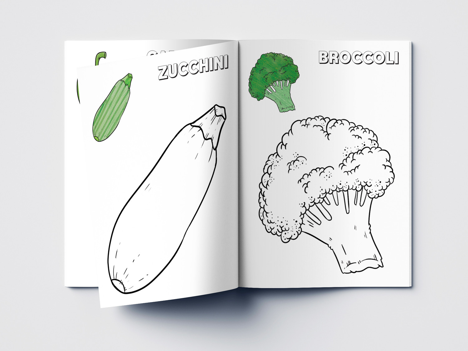 Image of Colouring Book of Vegetables - By Miss & Chief