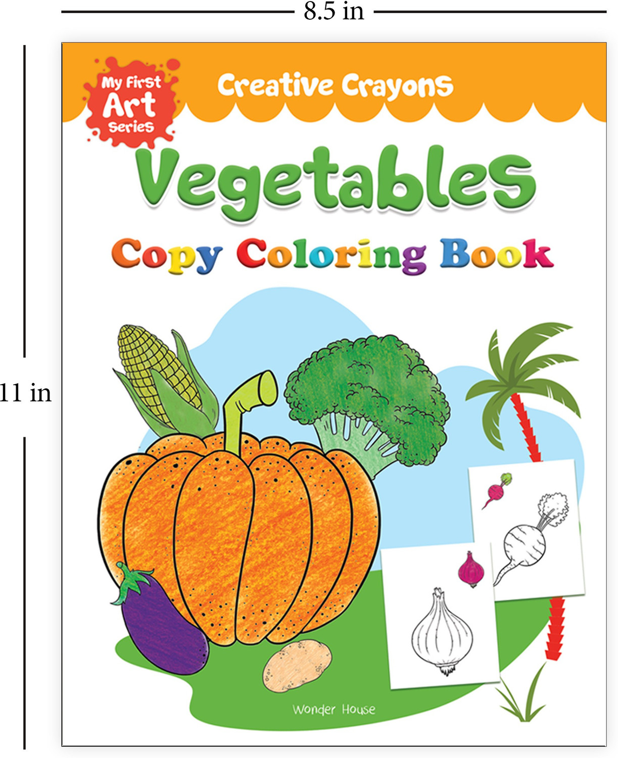 Image of Colouring Book of Vegetables - By Miss & Chief
