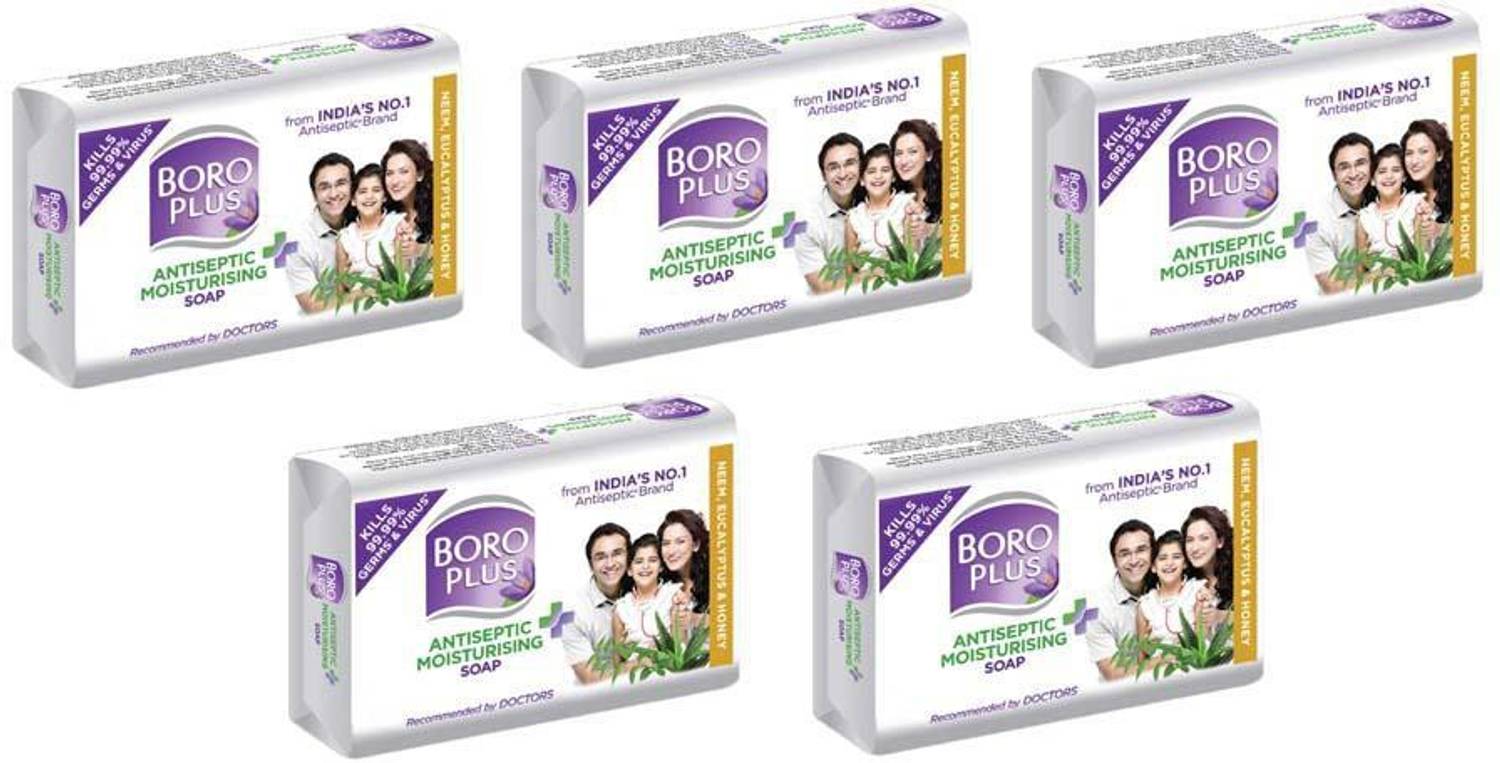 BOROPLUS Antiseptic Moisturizing Soap With Neem, Eucalyptus & Honey 125g