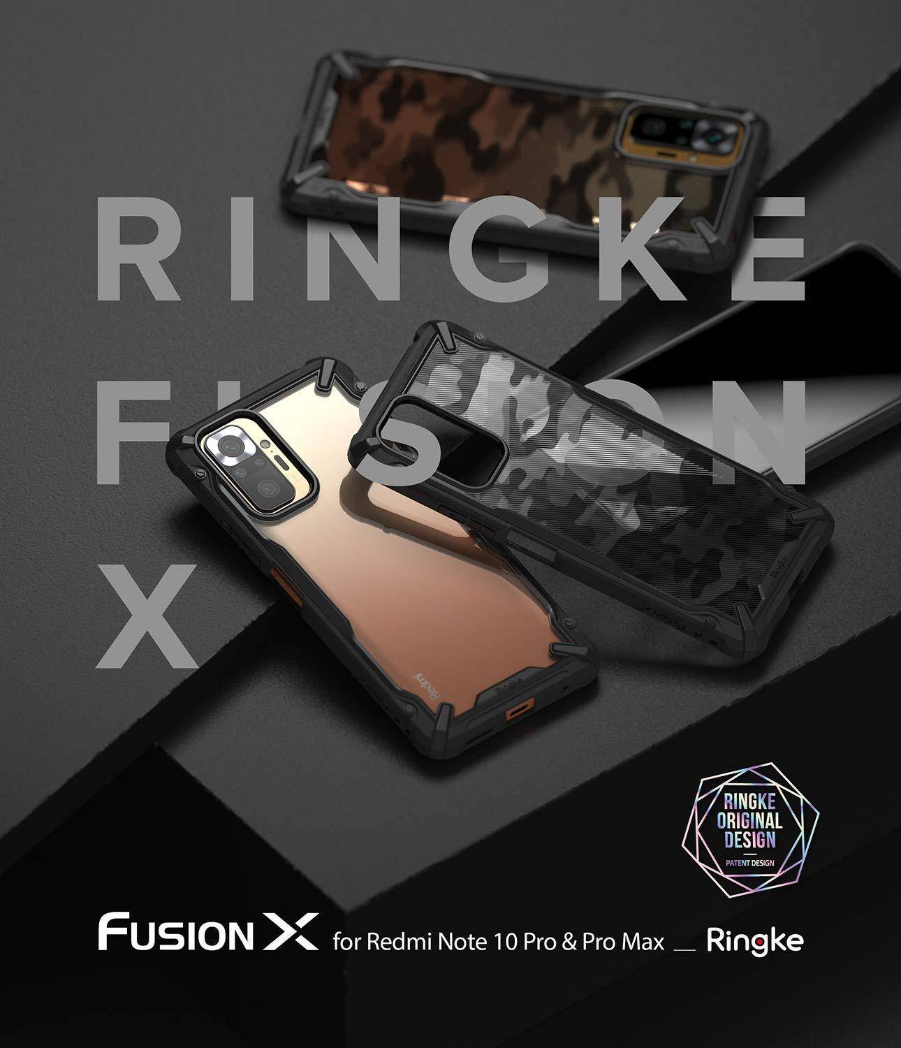 Kepuch Silklike Cover Per Redmi Note 10 Pro / Pro Max - Custodia Con Piastra Metallica Incorporata Per Supporto Magnetico Auto - Nero