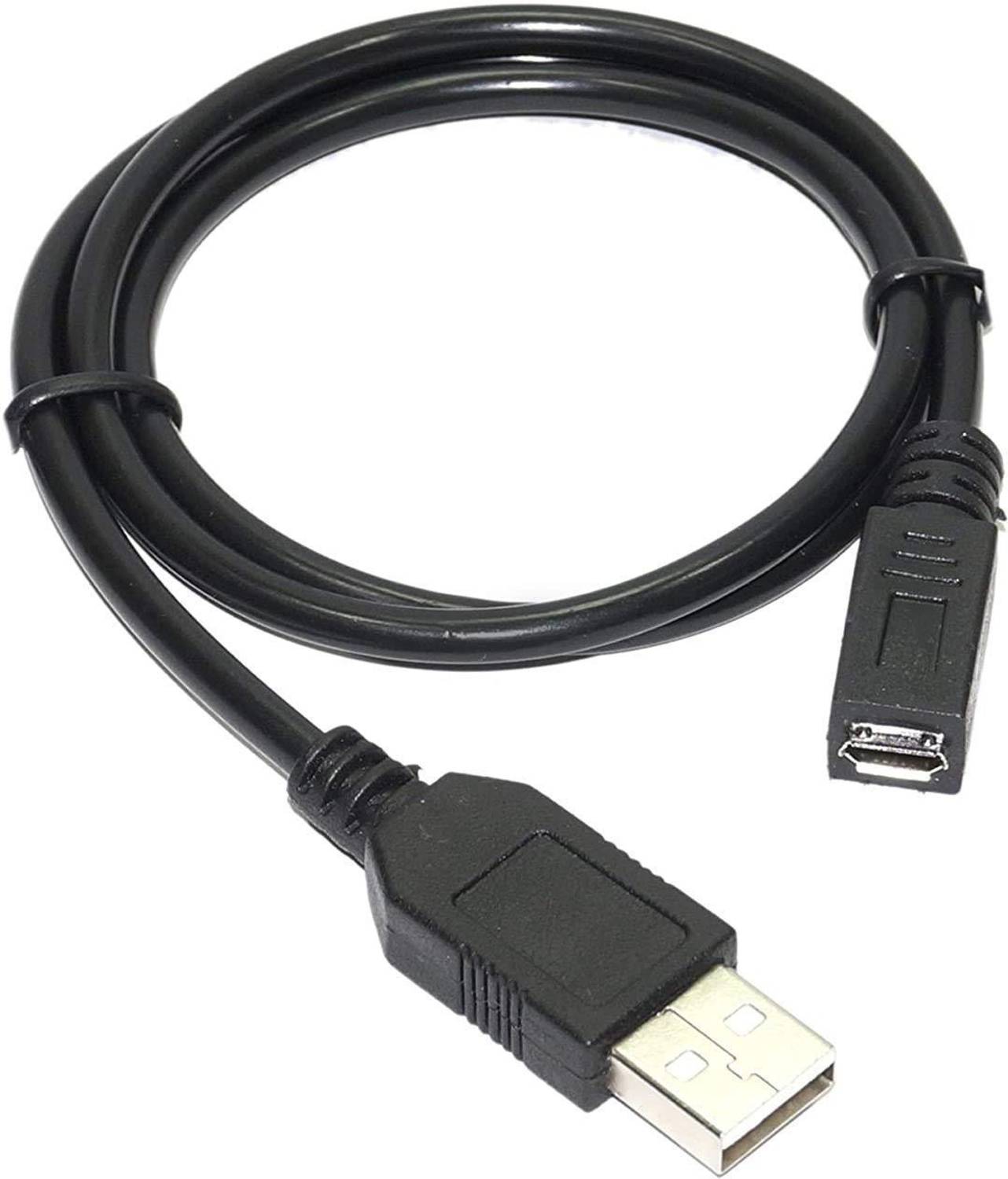 BIGGEAR (Pack of 1)13 Inch Micro USB Female to USB Male Cable for OTG Morpho 1300 E2, E3/Mantra MFS100/Startek FM 220/Cogent/Secugen Pro 20 0022-1PC-MOC-13IN USB Cable