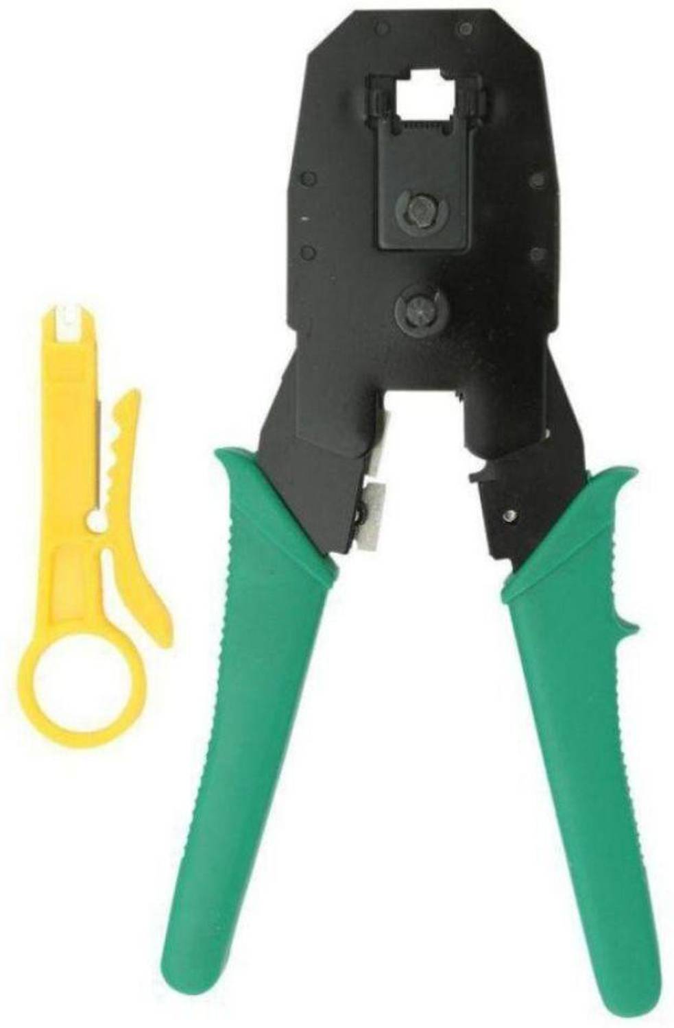 BALRAMA Ht-315 Crimping Tool With Cable Stripping Punch Down Tool Rj45 Rj11 Rj12 4p 6p 8p 3-In-1 Modular Crimping Tool with Cutter & Stripper Wire Cable Stripping Electric Cable Wire Stripper Crimper Electrician Plier Cutter Crimping Cable Cutter Hand Tool for Lan Wire Cctv Camera Telephone Electric Wire Ethernet Network Lan Adsl Computer Maintenance Repair Tools Manual Crimper