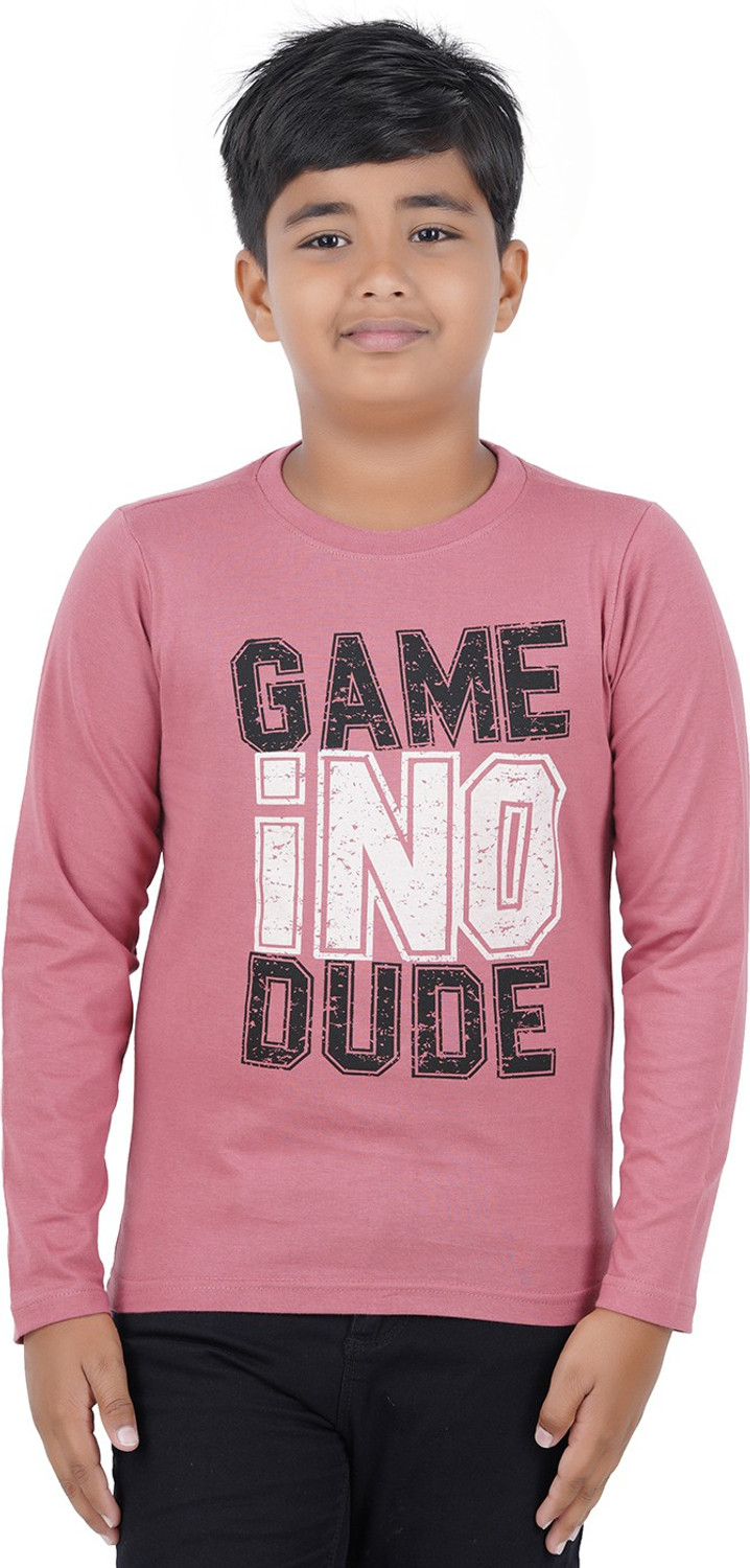 Image of Sevnix Boys Printed Pure Cotton Regular T Shirt